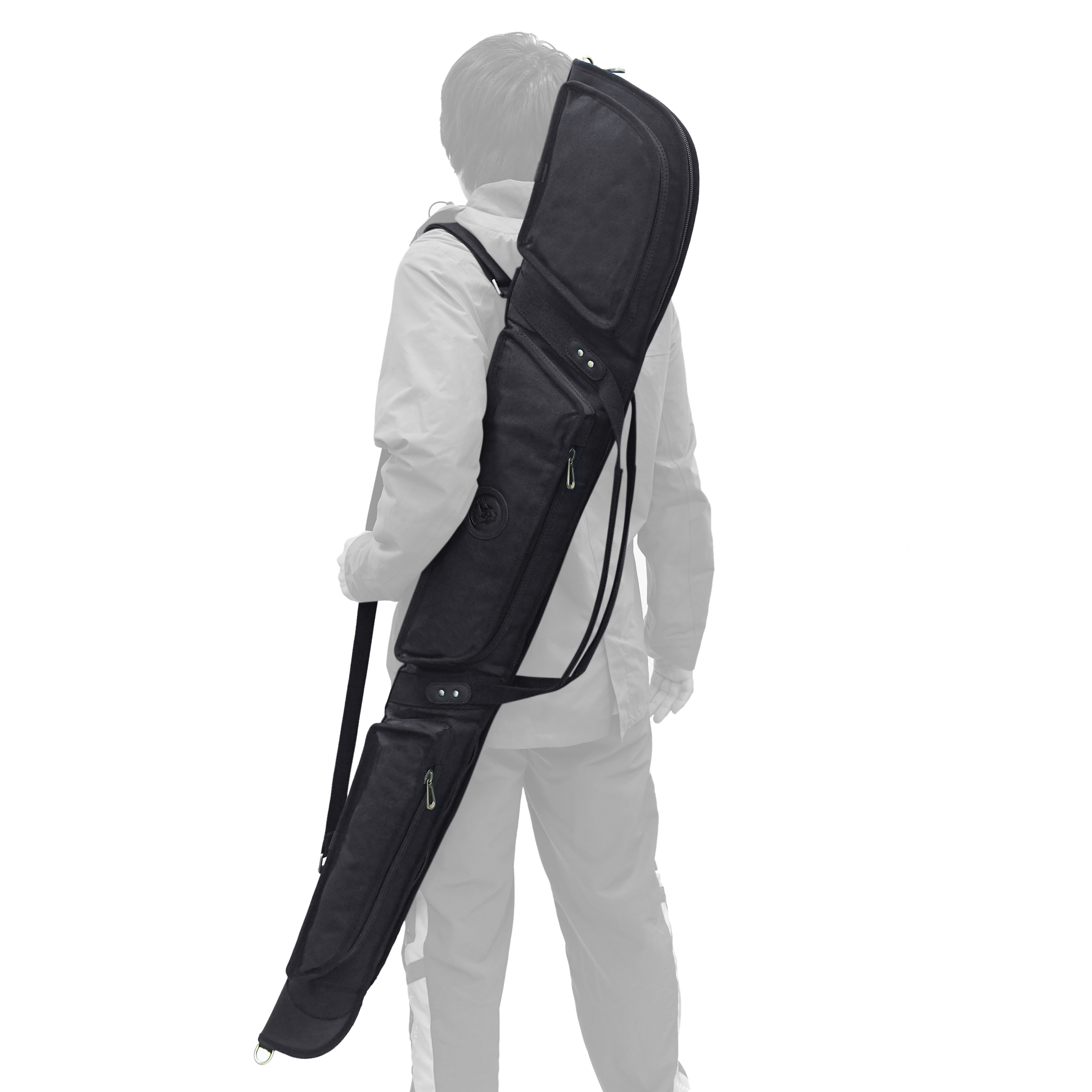 Gun Case for Scoped Rifle & Shotgun, Canvas Leather with Lambs Wool