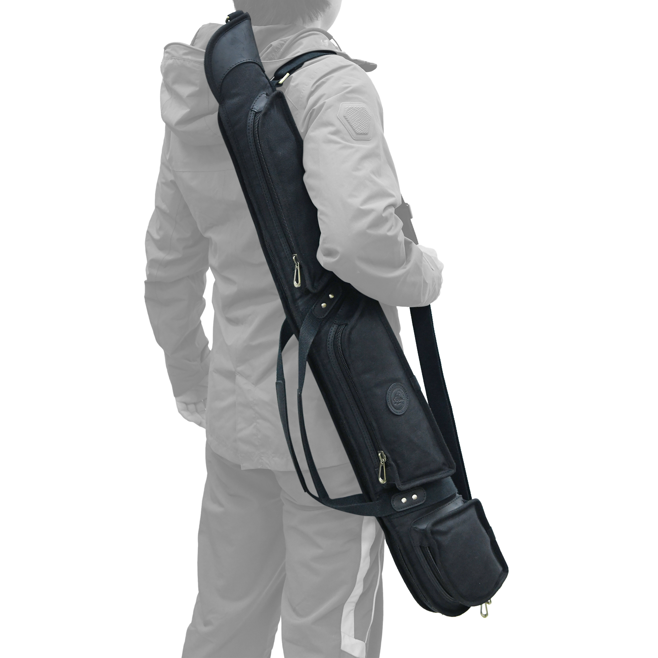 Gun Case for Scoped Rifle & Shotgun, Canvas Leather with Lambs Wool