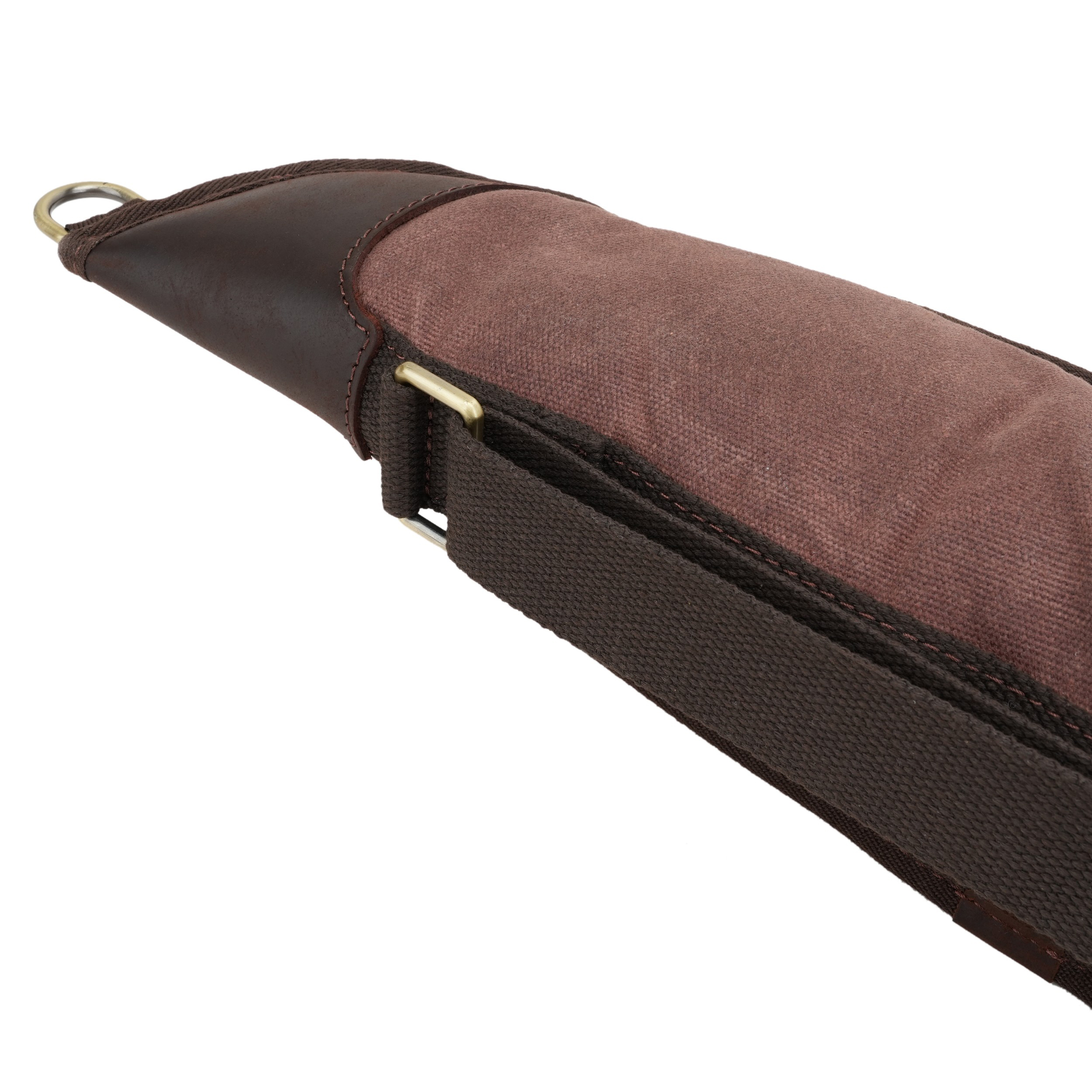 Gun Case for Scoped Rifle & Shotgun, Canvas Leather with Lambs Wool