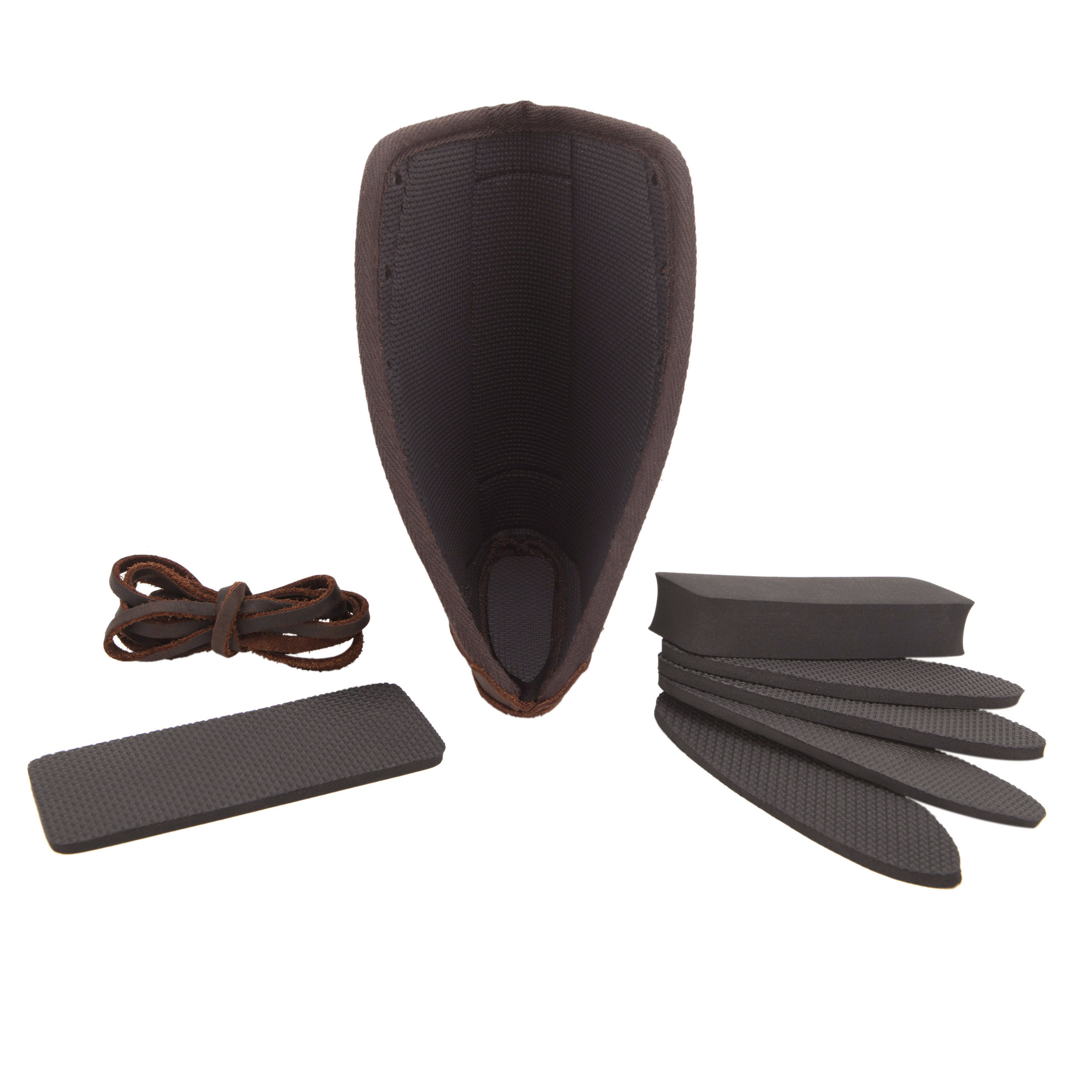 Leather Suede Buttstock Cheek Riser Pad with Rifle Shell Holder