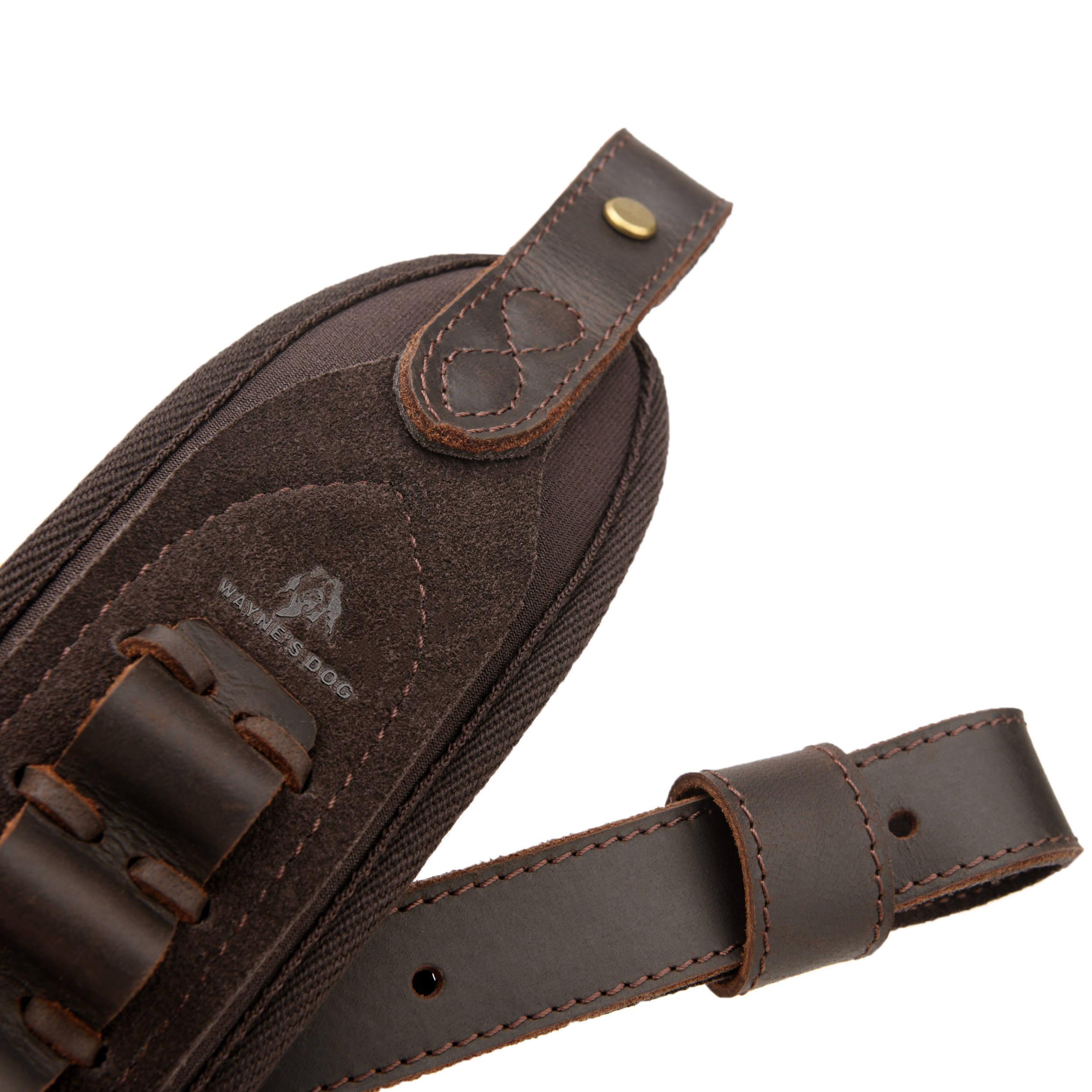 Rifle Shoulder Strap with shell slot, Leather Ammo Shell Holder Sling