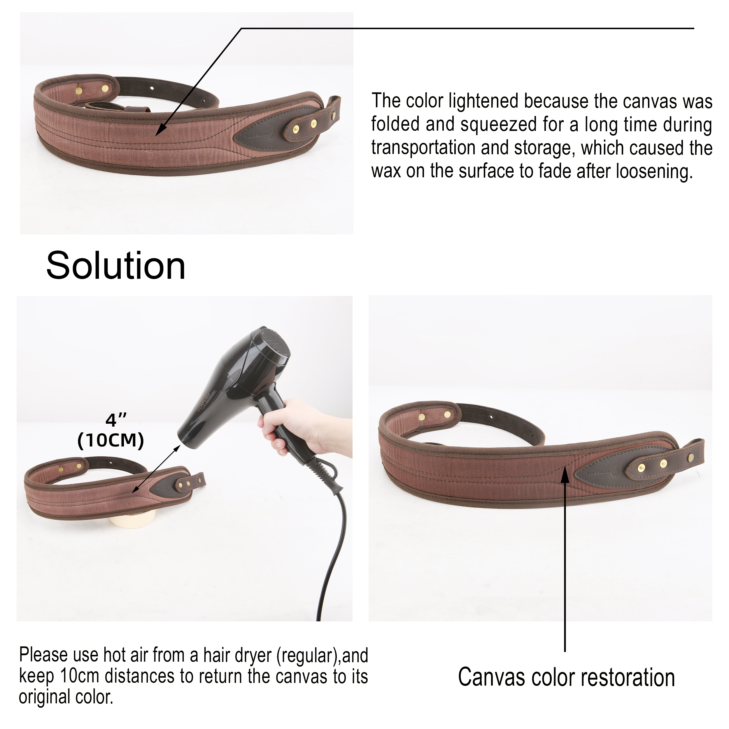 Canvas Leather Rifle Sling with Swivels Hunting Shooting Gun Straps