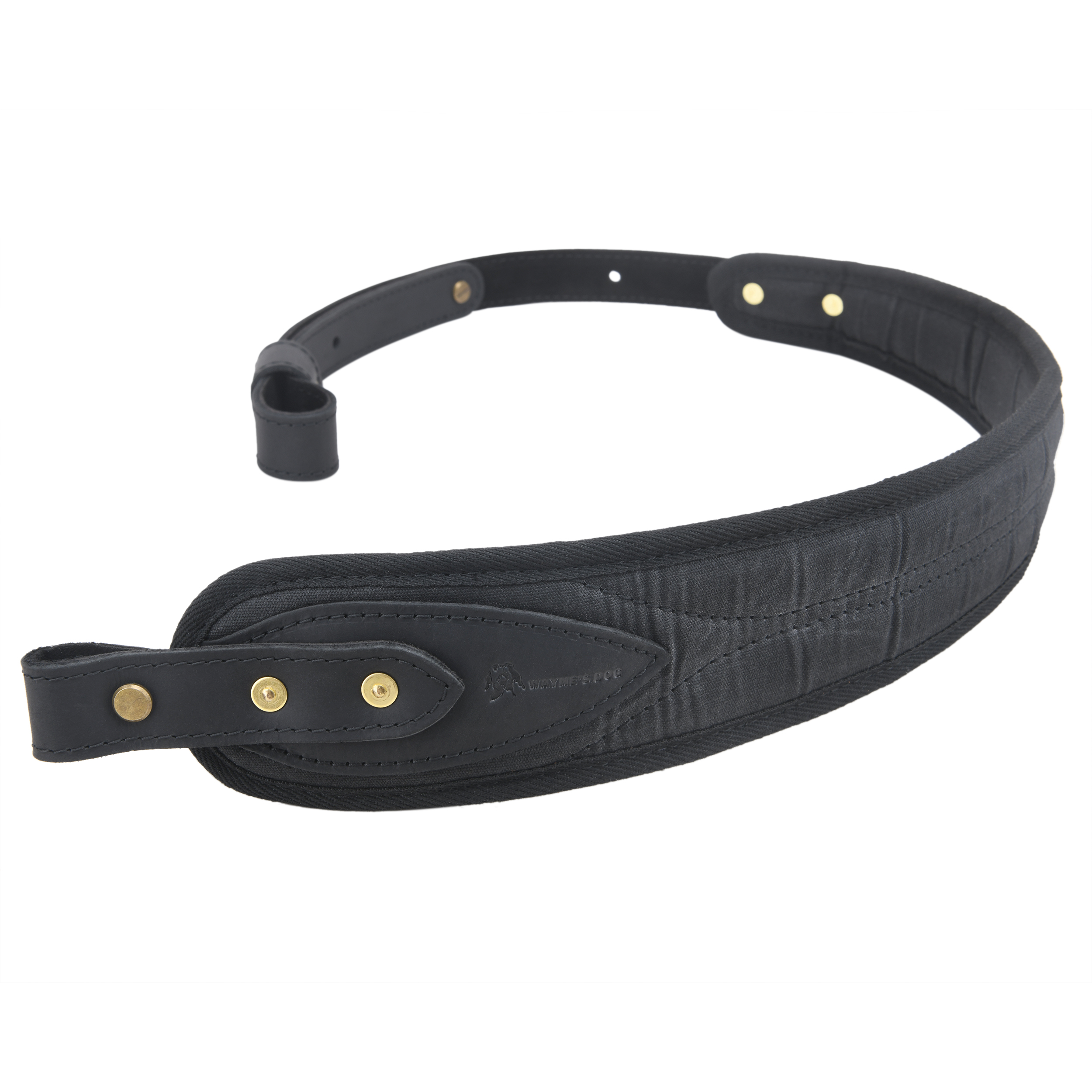 Canvas Leather Rifle Sling with Swivels Hunting Shooting Gun Straps