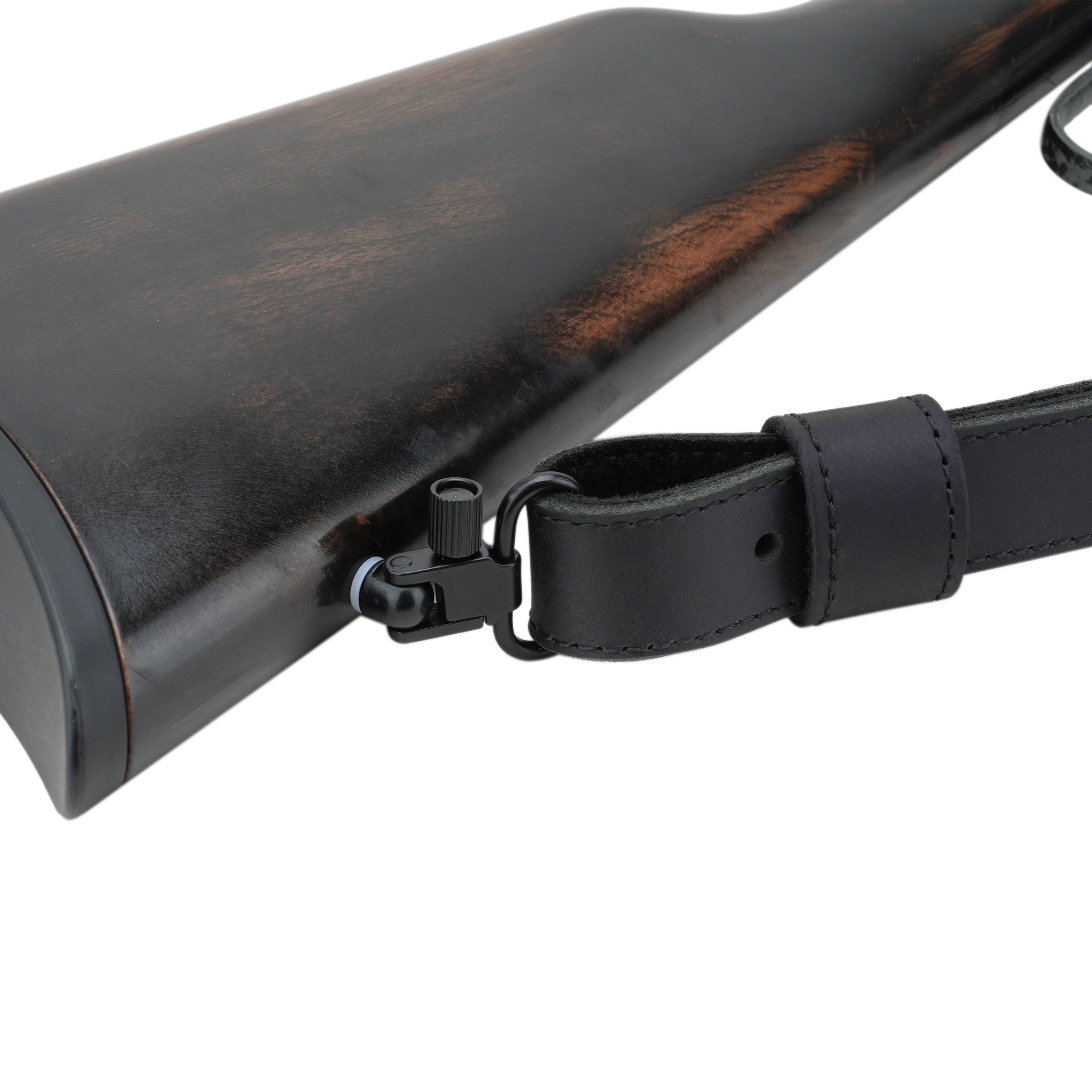 Canvas Leather Rifle Sling with Swivels Hunting Shooting Gun Straps