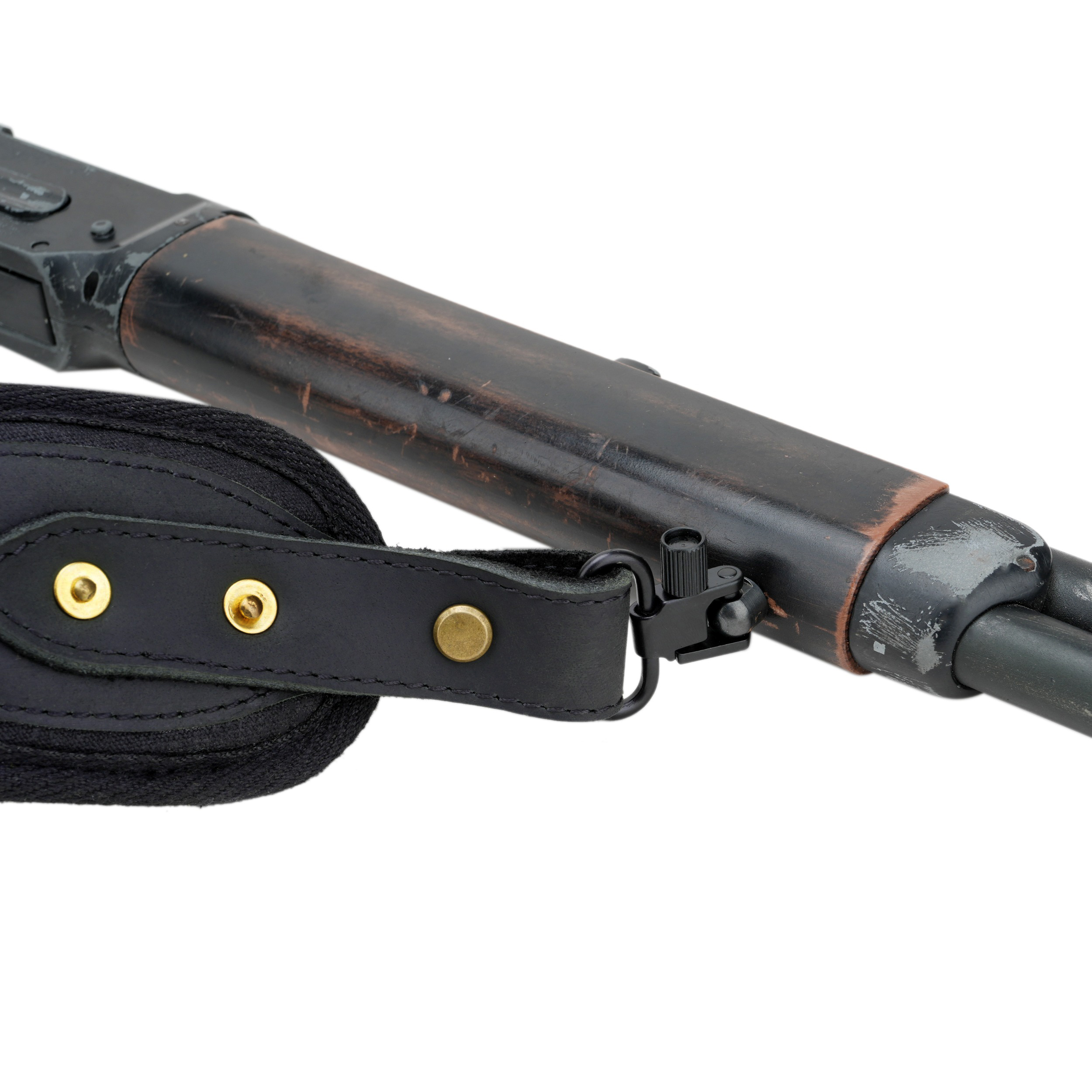 Canvas Leather Rifle Sling with Swivels Hunting Shooting Gun Straps