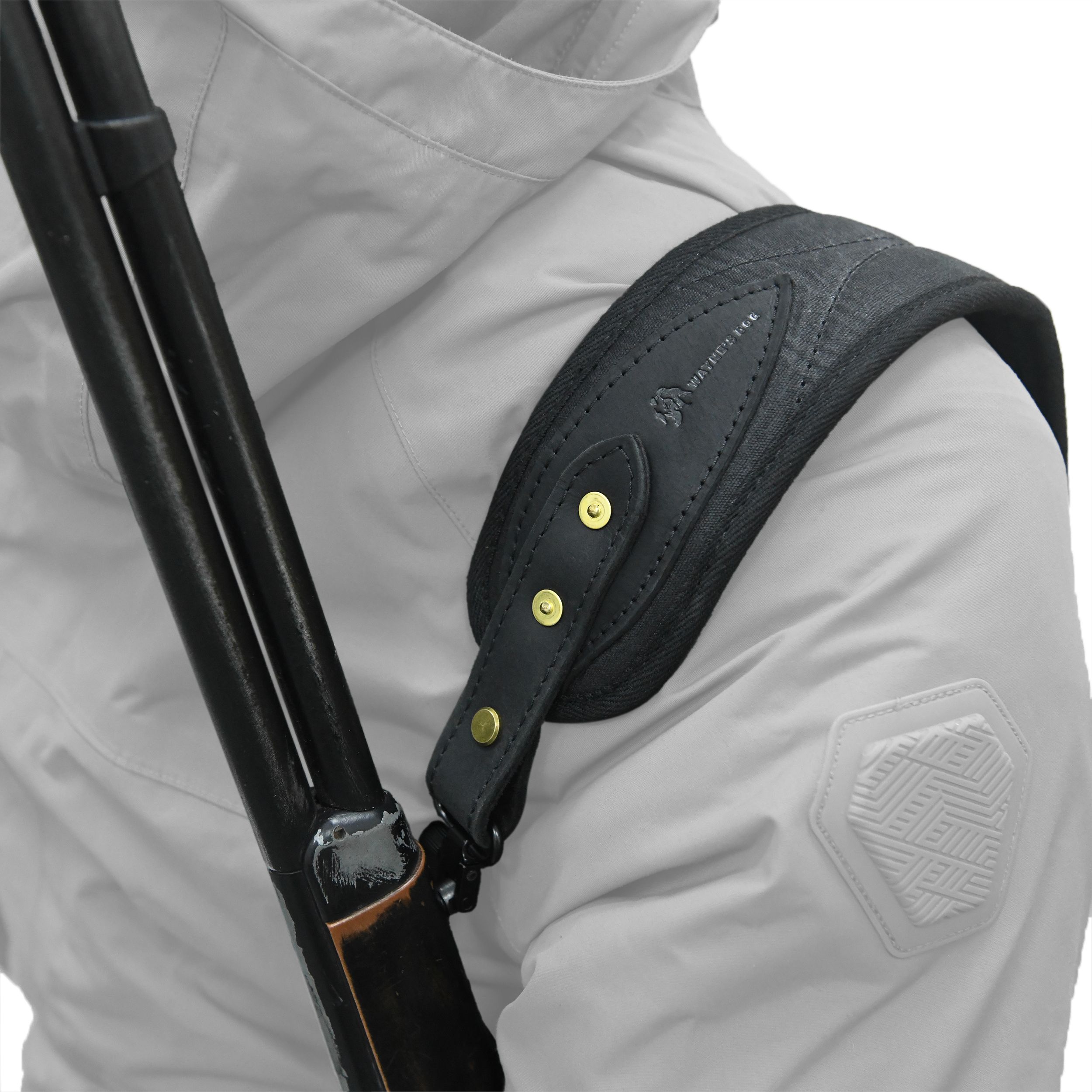 Canvas Leather Rifle Sling with Swivels Hunting Shooting Gun Straps