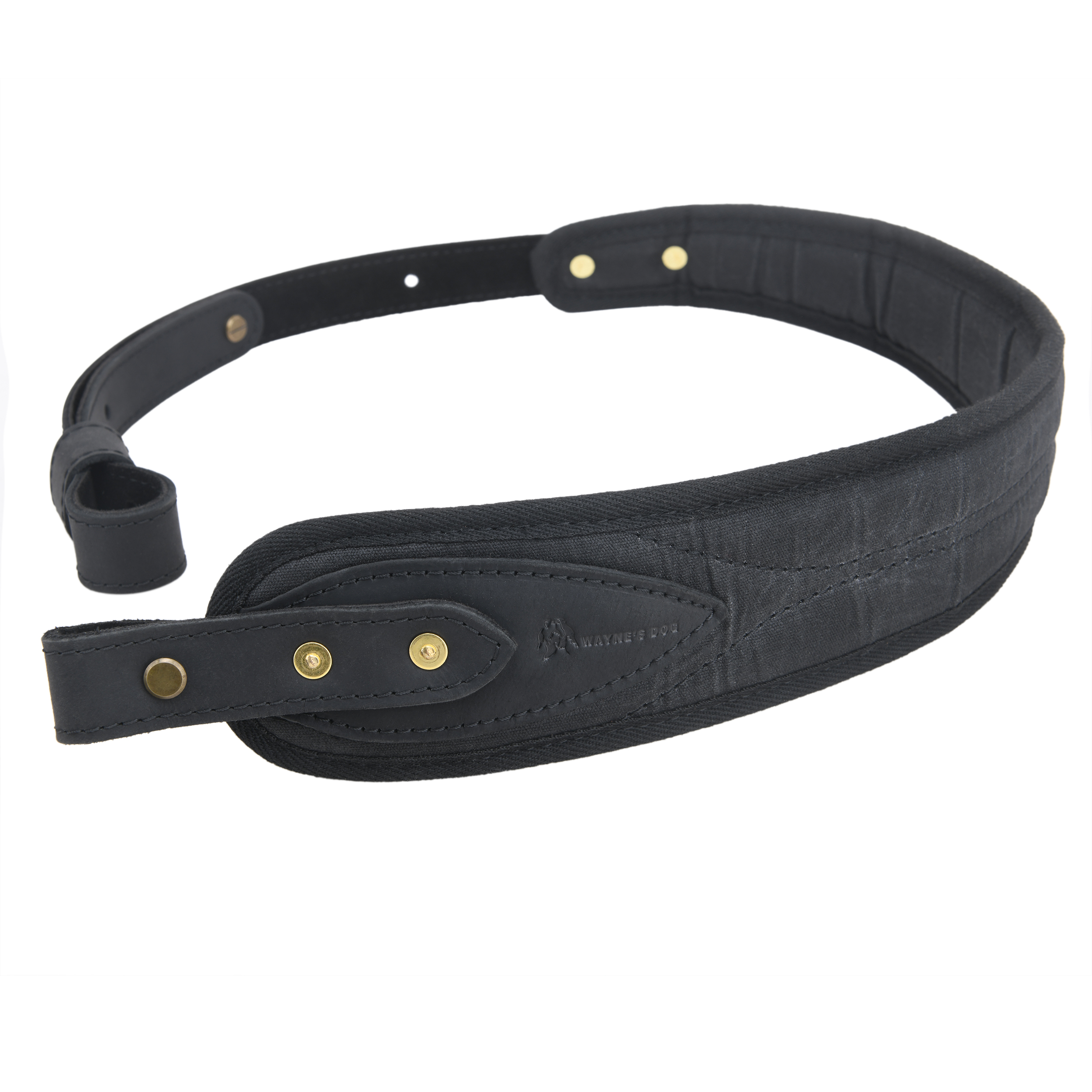 Canvas Leather Rifle Sling with Swivels Hunting Shooting Gun Straps