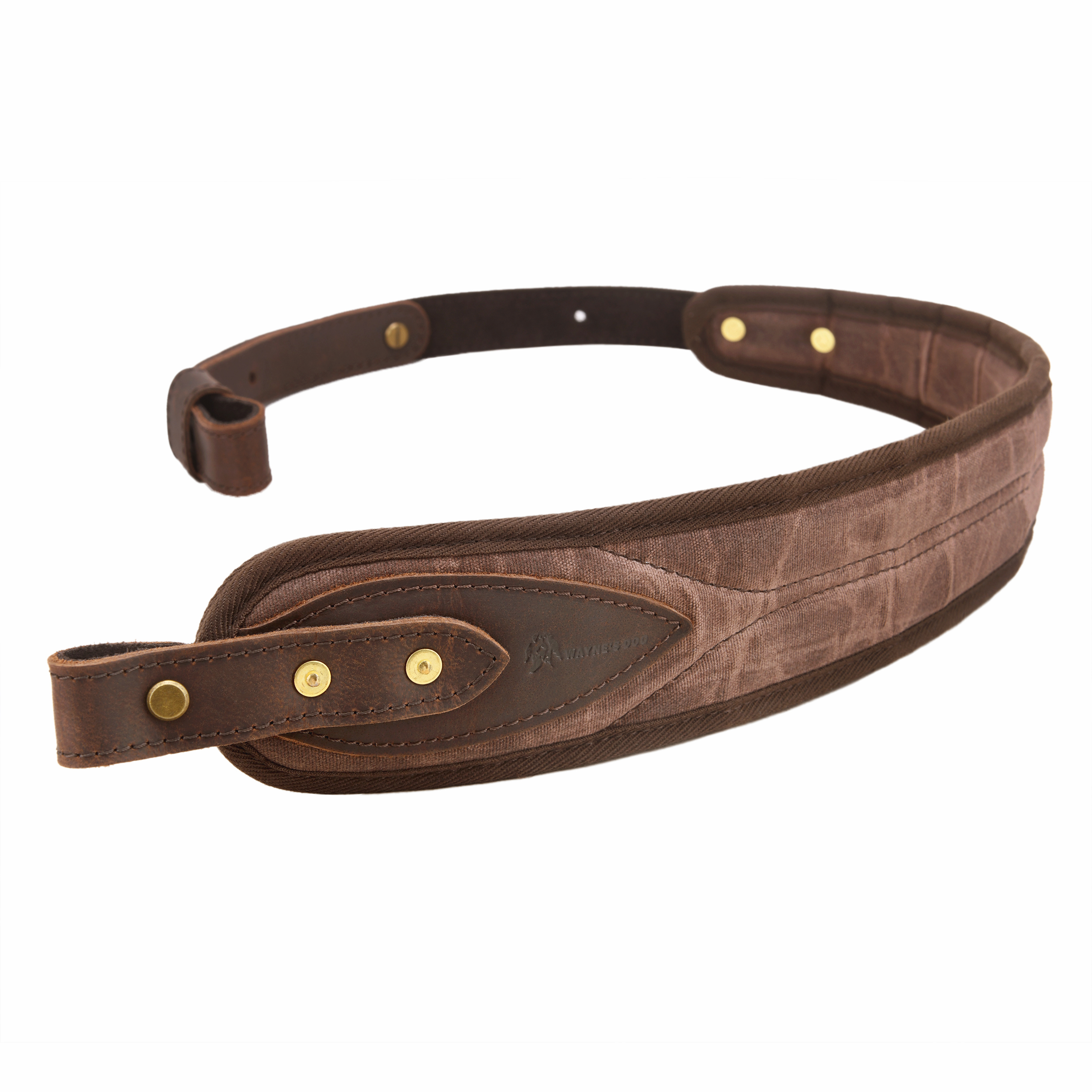 Canvas Leather Rifle Sling with Swivels Hunting Shooting Gun Straps