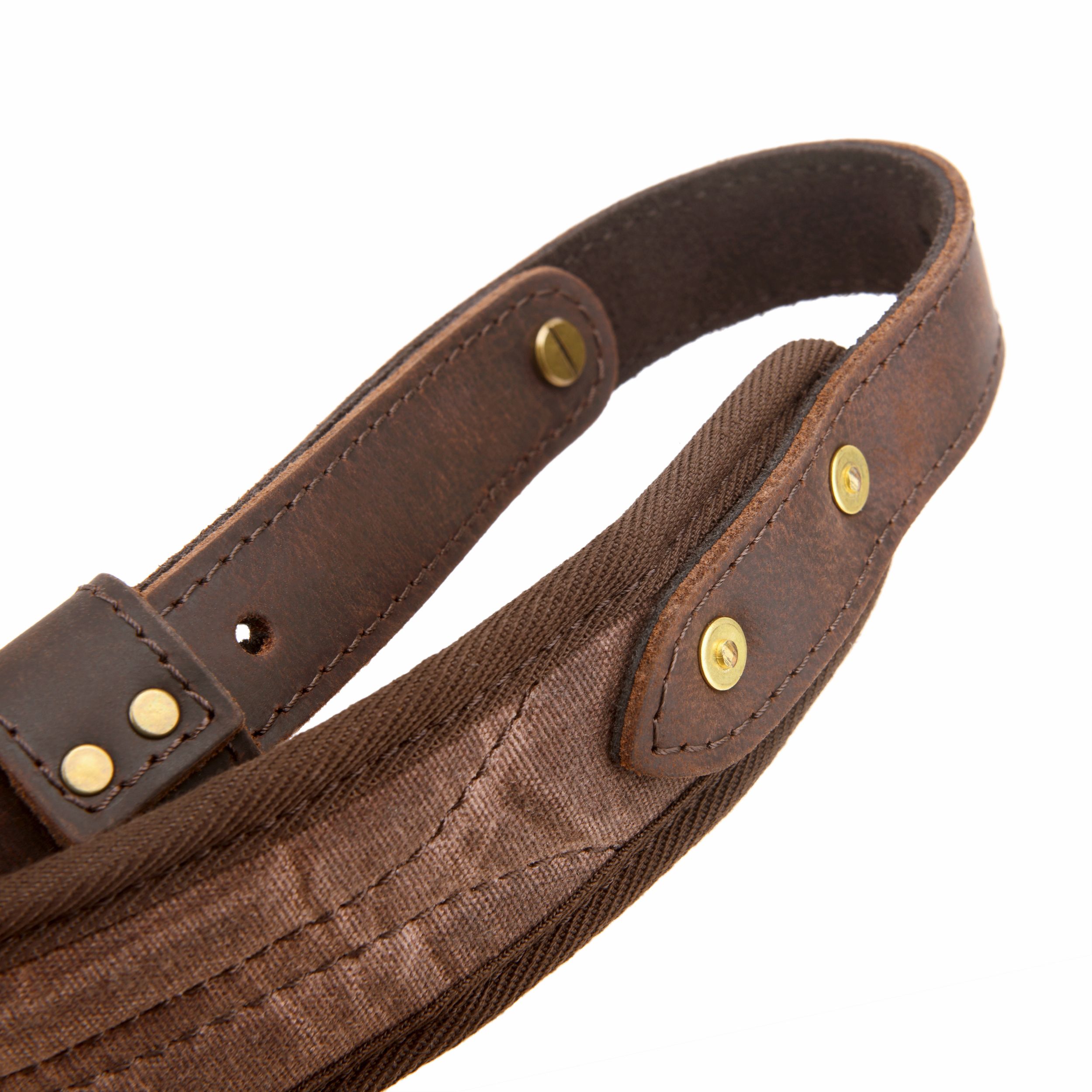 Canvas Leather Rifle Sling with Swivels Hunting Shooting Gun Straps