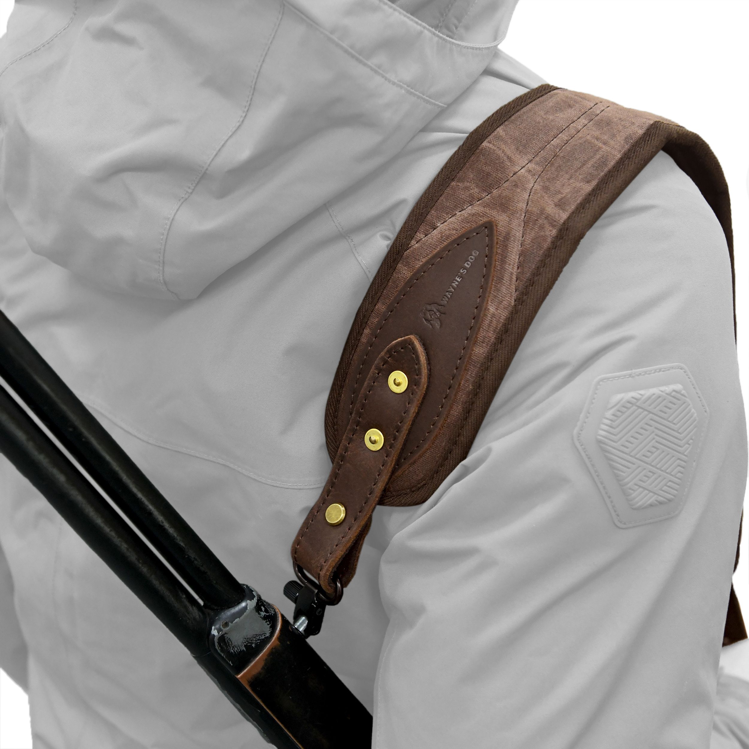 Canvas Leather Rifle Sling with Swivels Hunting Shooting Gun Straps