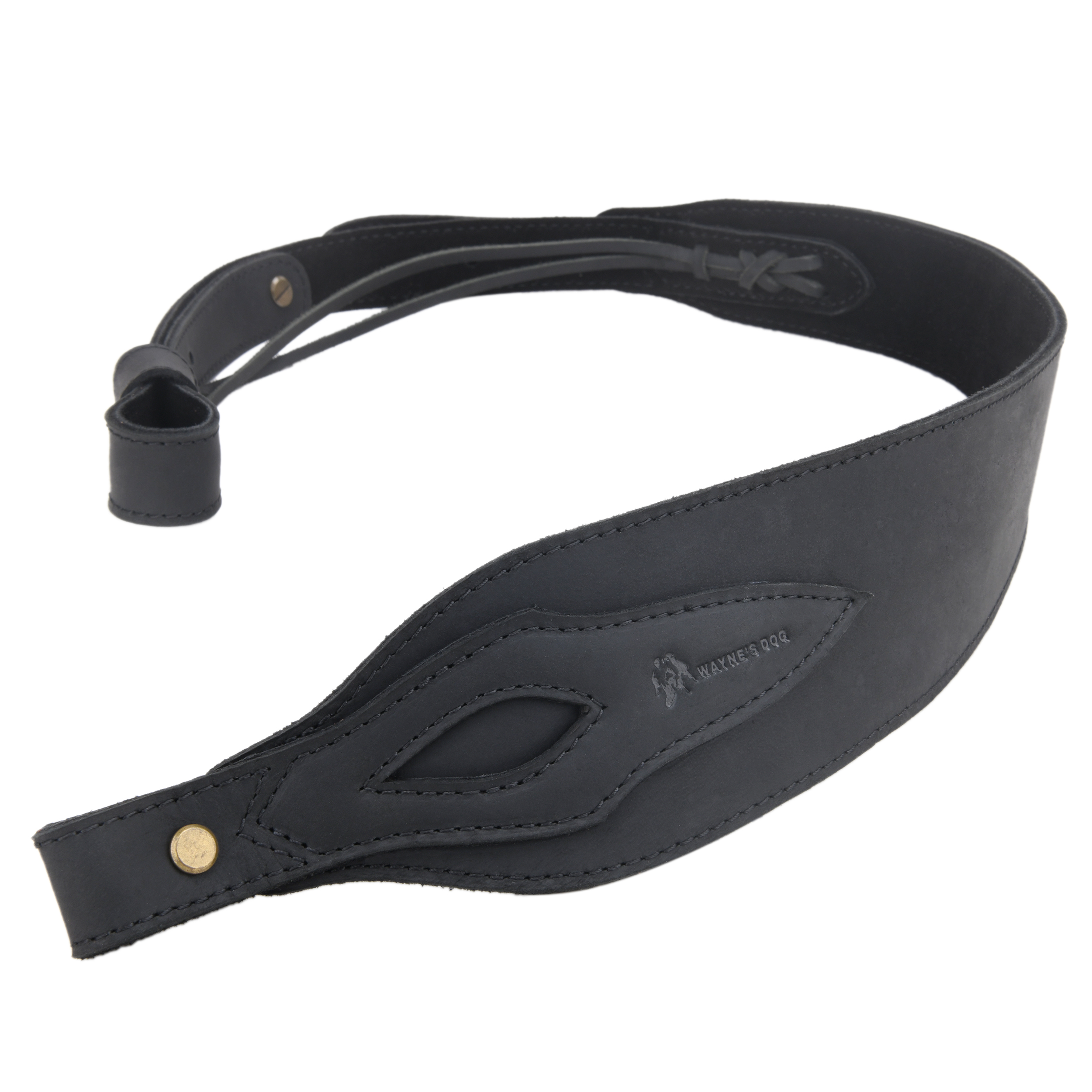 Wayne's dog Leather Suede Gun Sling Adjustable Hunting Rifle Strap