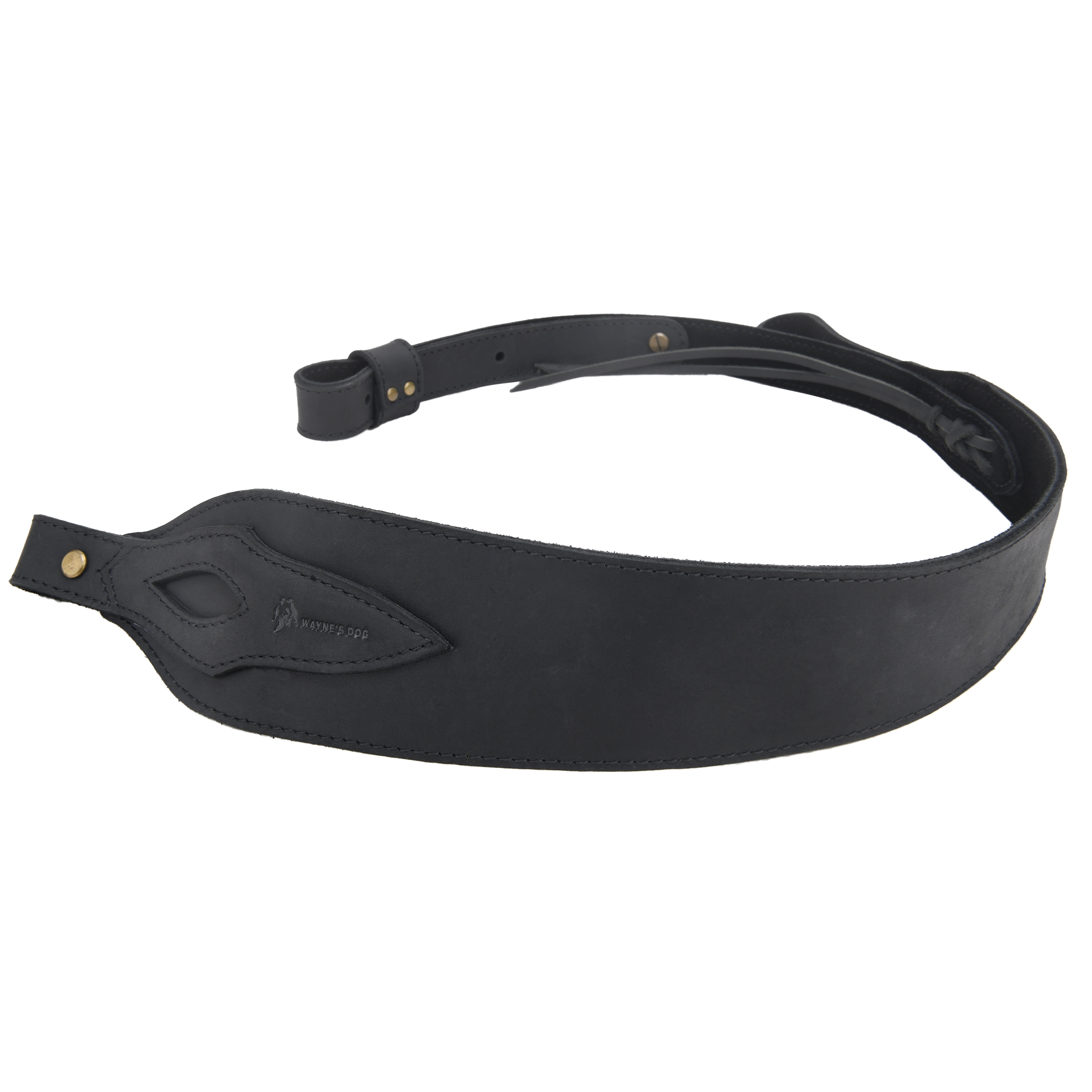 Wayne's dog Leather Suede Gun Sling Adjustable Hunting Rifle Strap