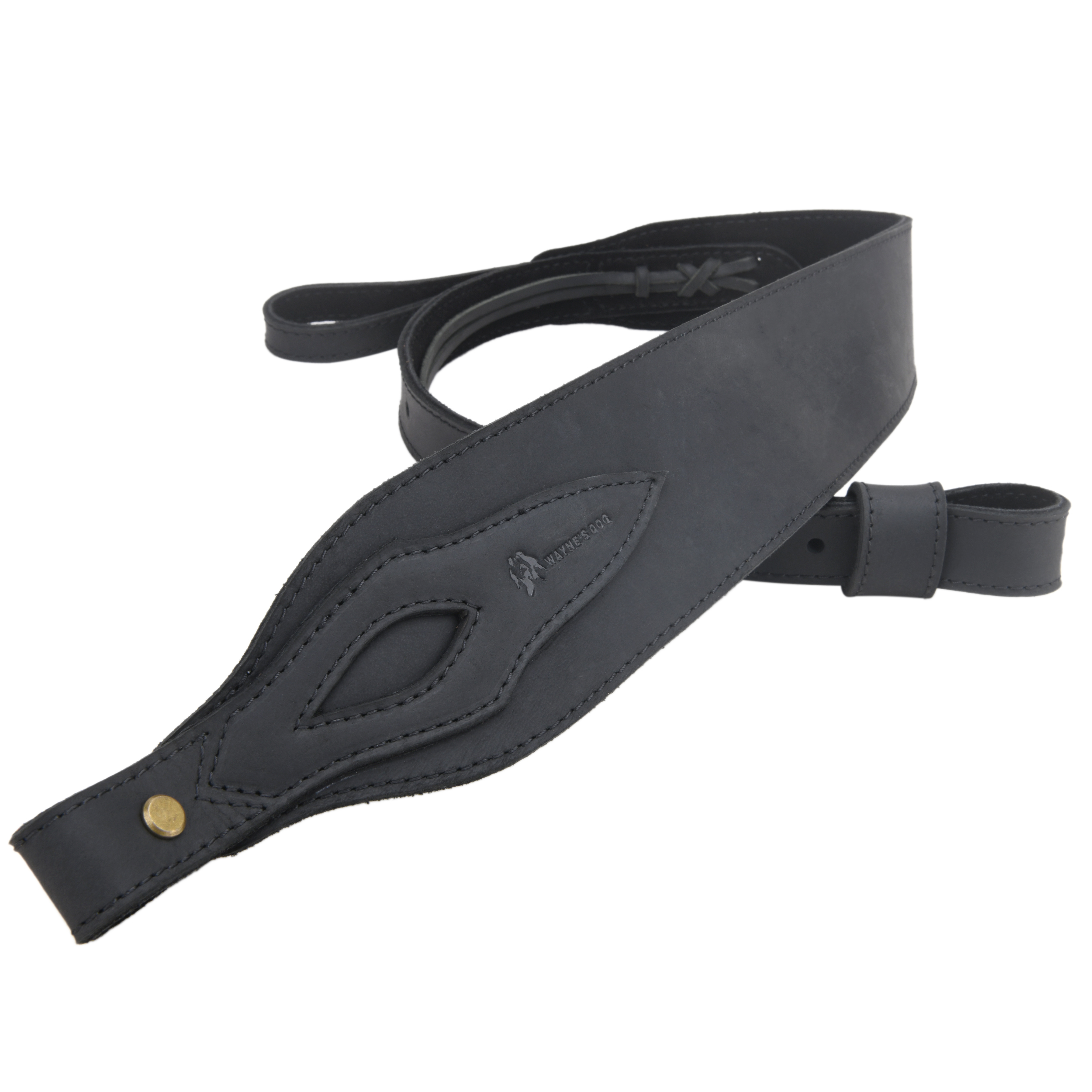 Wayne's dog Leather Suede Gun Sling Adjustable Hunting Rifle Strap