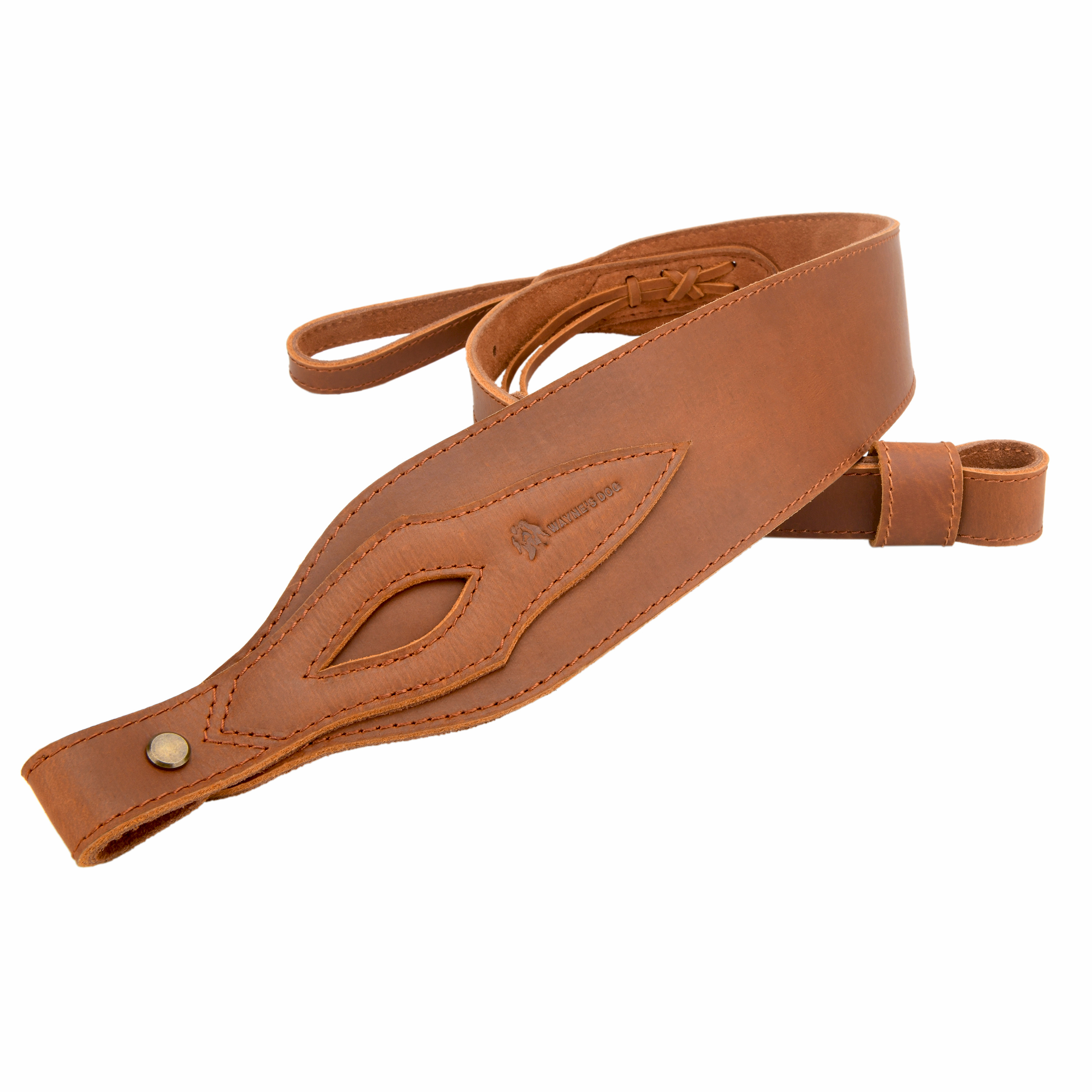 Wayne's dog Leather Suede Gun Sling Adjustable Hunting Rifle Strap