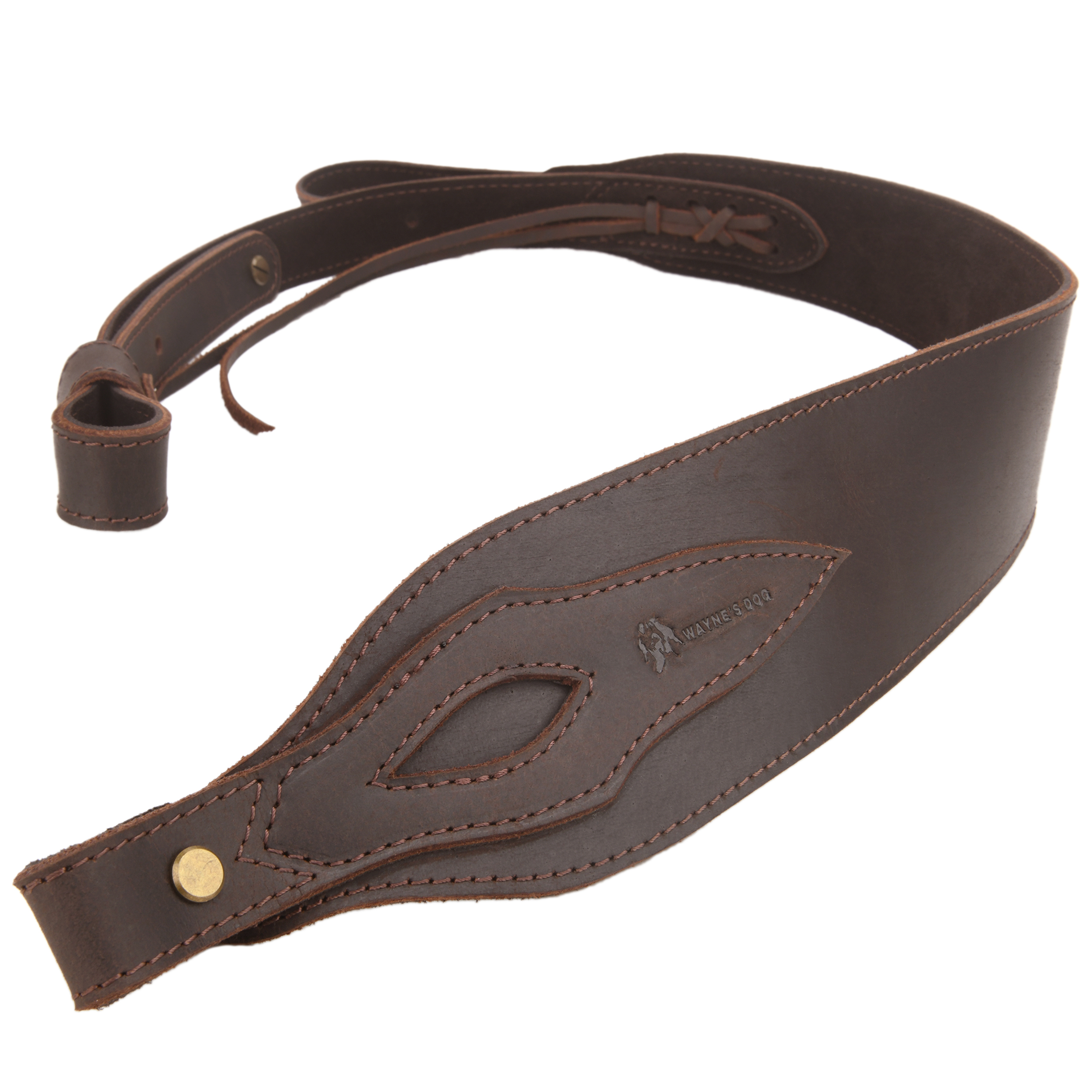 Wayne's dog Leather Suede Gun Sling Adjustable Hunting Rifle Strap