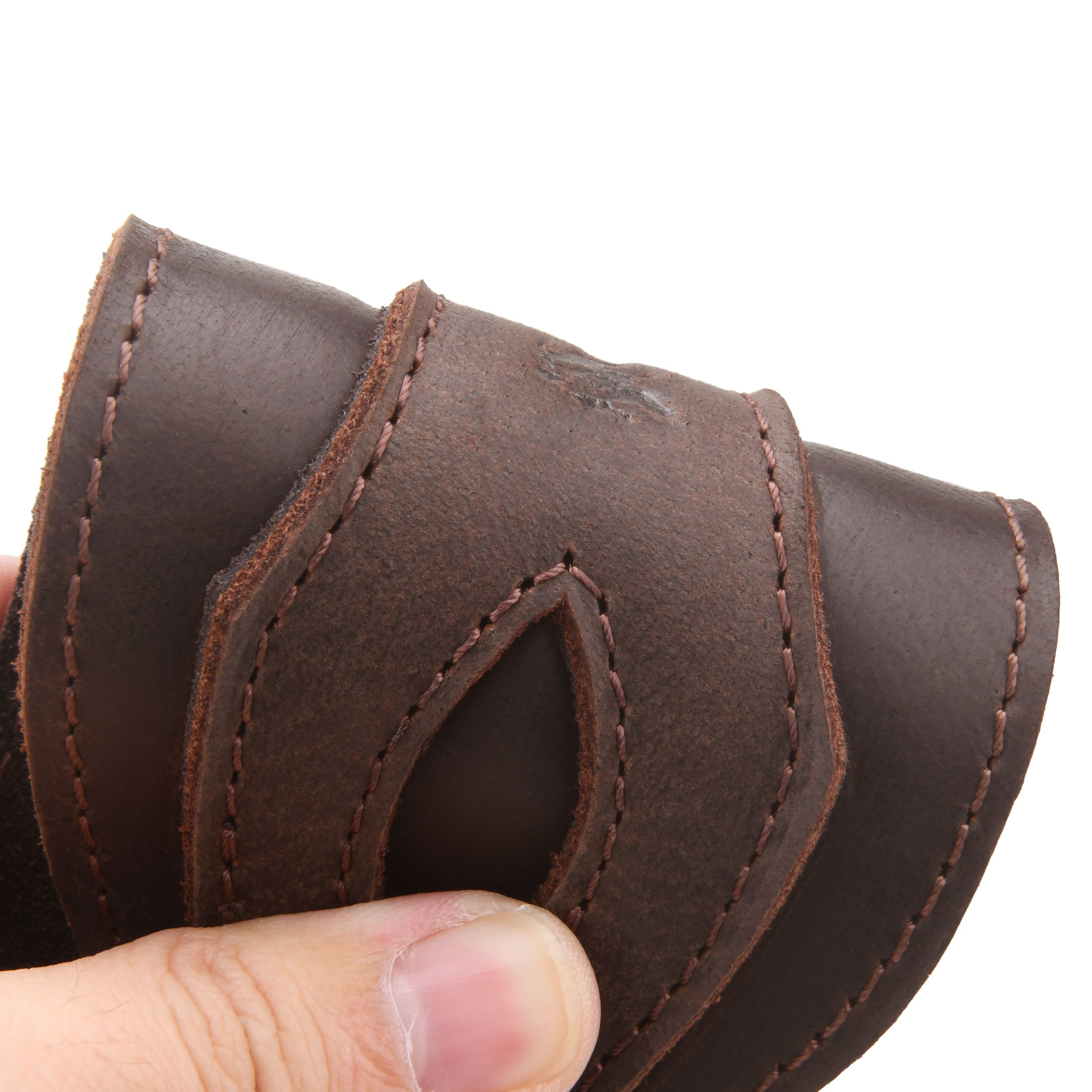 Wayne's dog Leather Suede Gun Sling Adjustable Hunting Rifle Strap