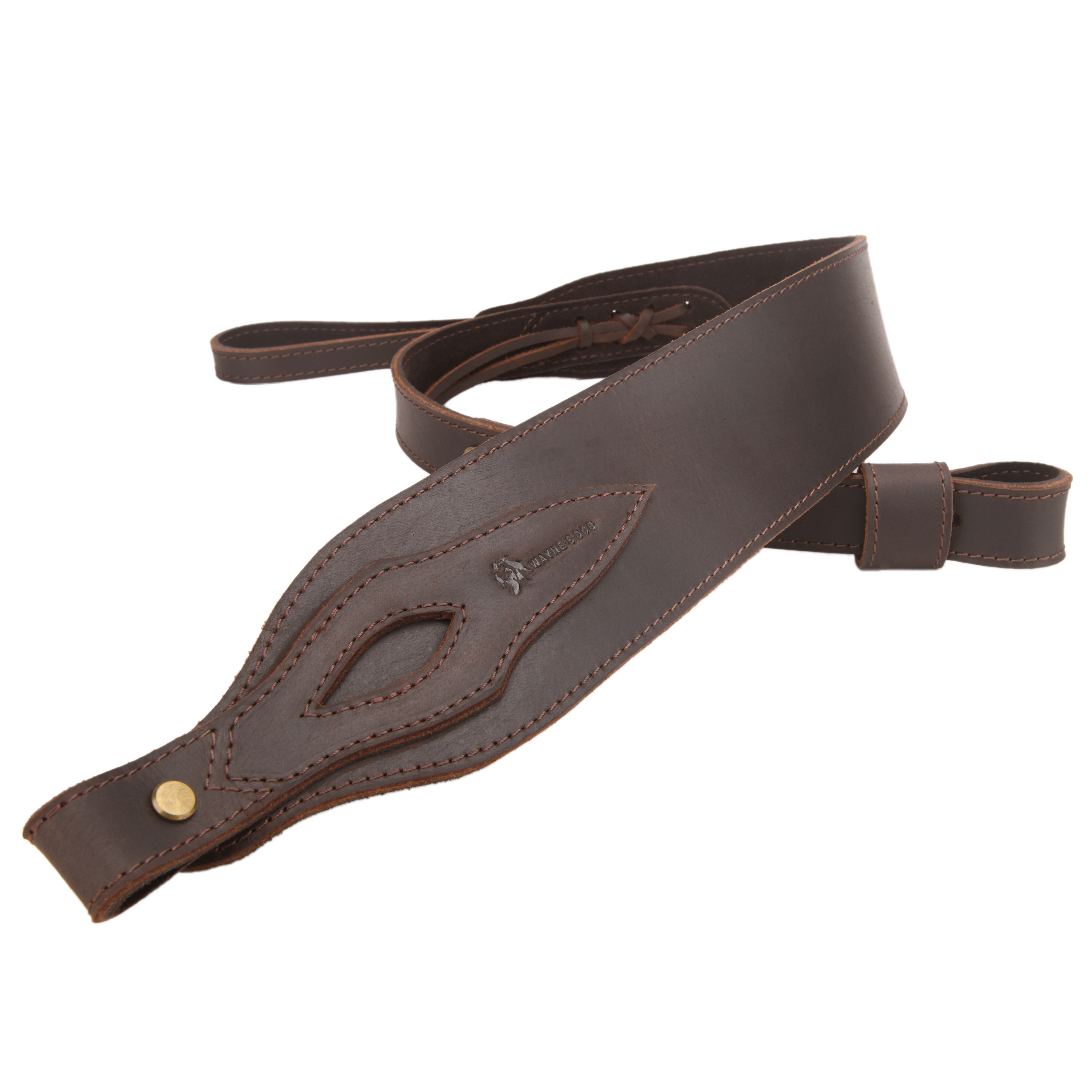 Wayne's dog Leather Suede Gun Sling Adjustable Hunting Rifle Strap