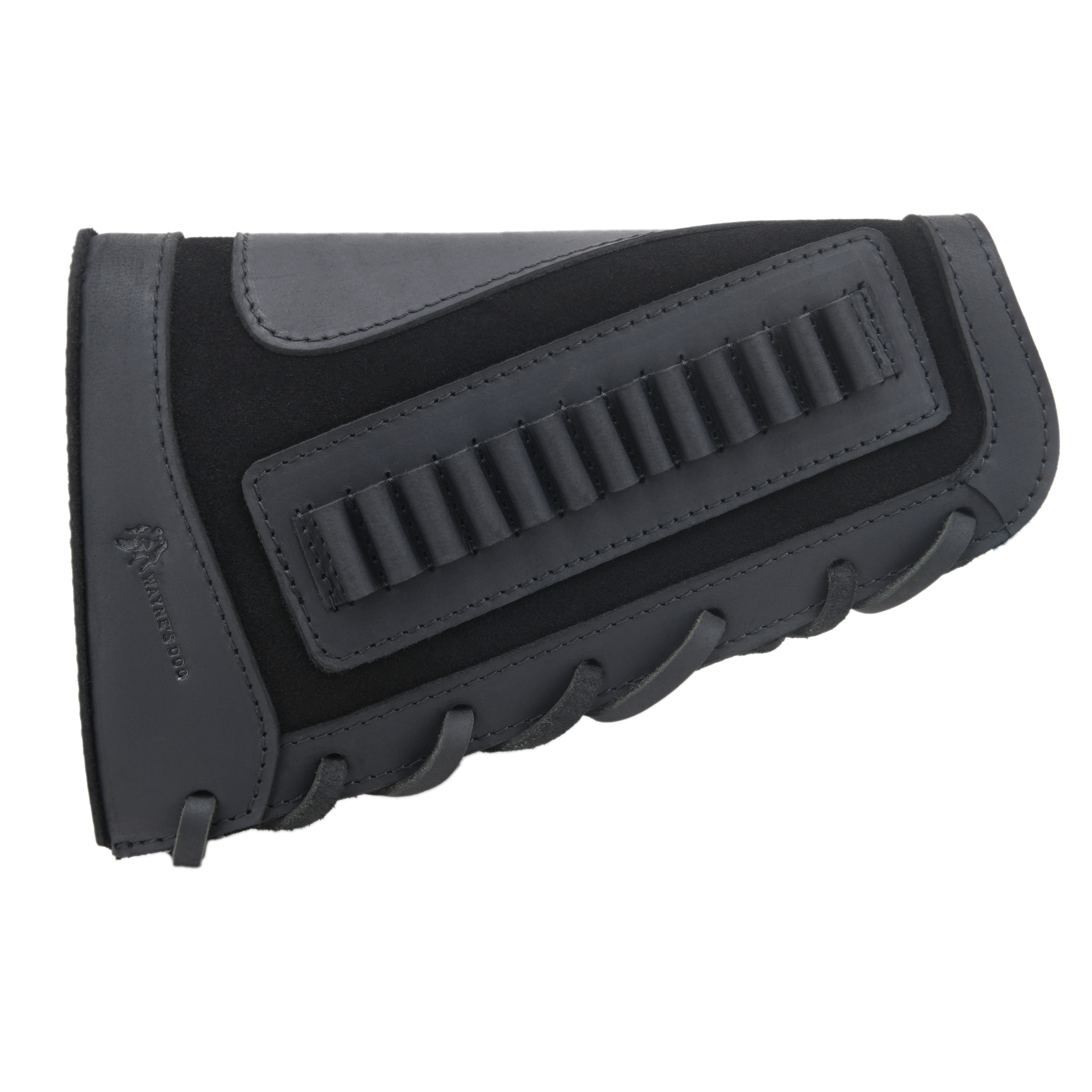 Gun Cheek Rest Pad, Leather Rifle Stock Extension with Shell Holder