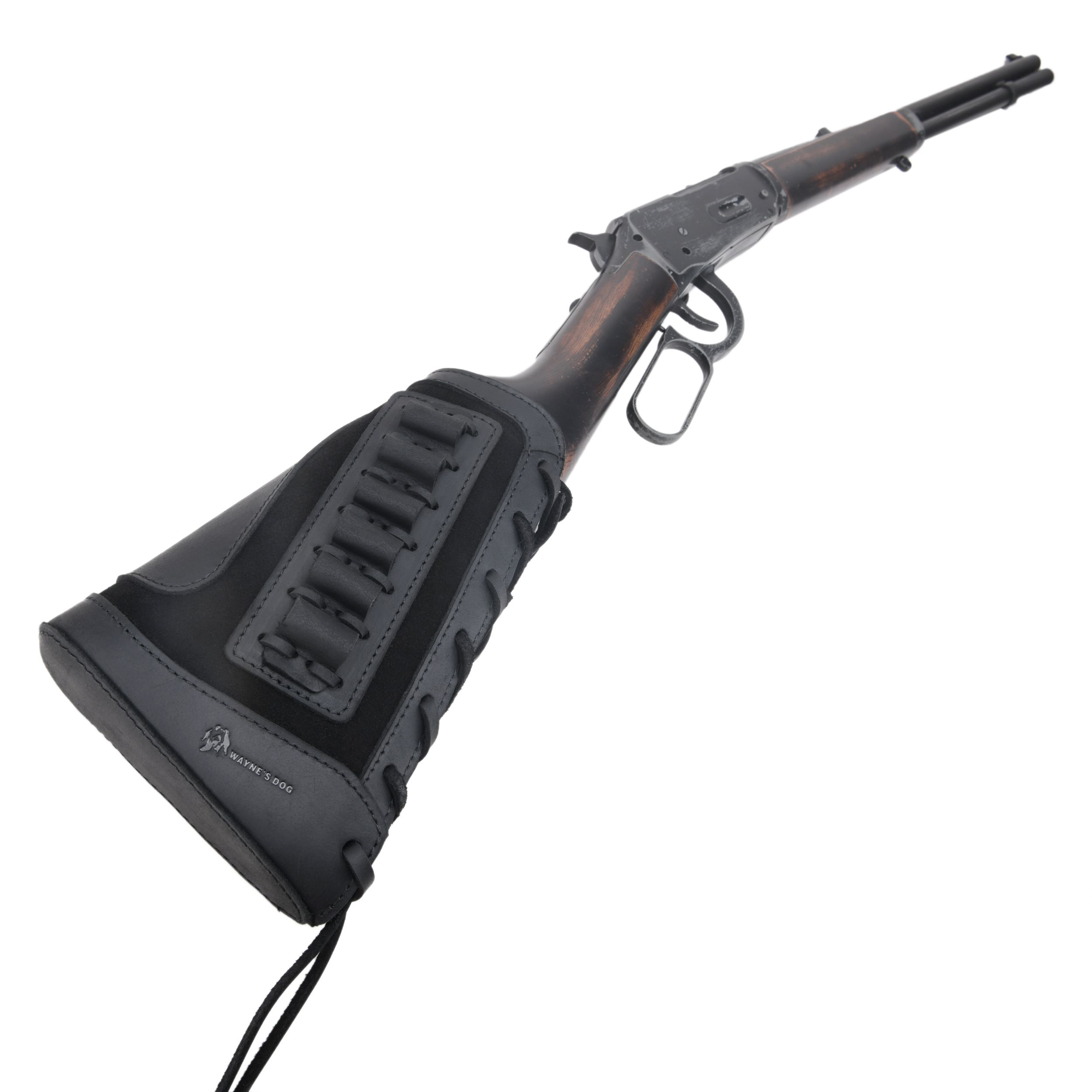 Gun Cheek Rest Pad, Leather Rifle Stock Extension with Shell Holder