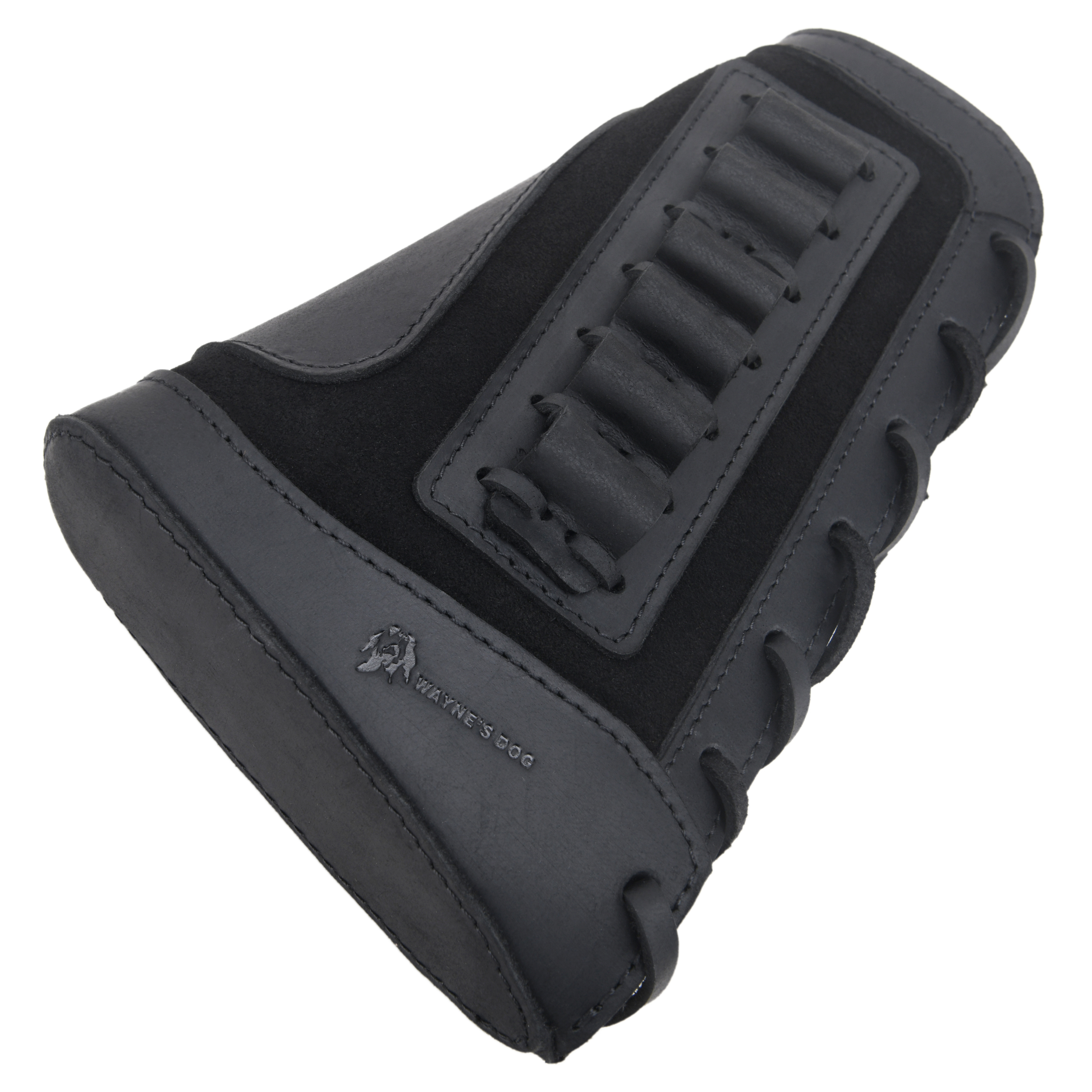 Gun Cheek Rest Pad, Leather Rifle Stock Extension with Shell Holder