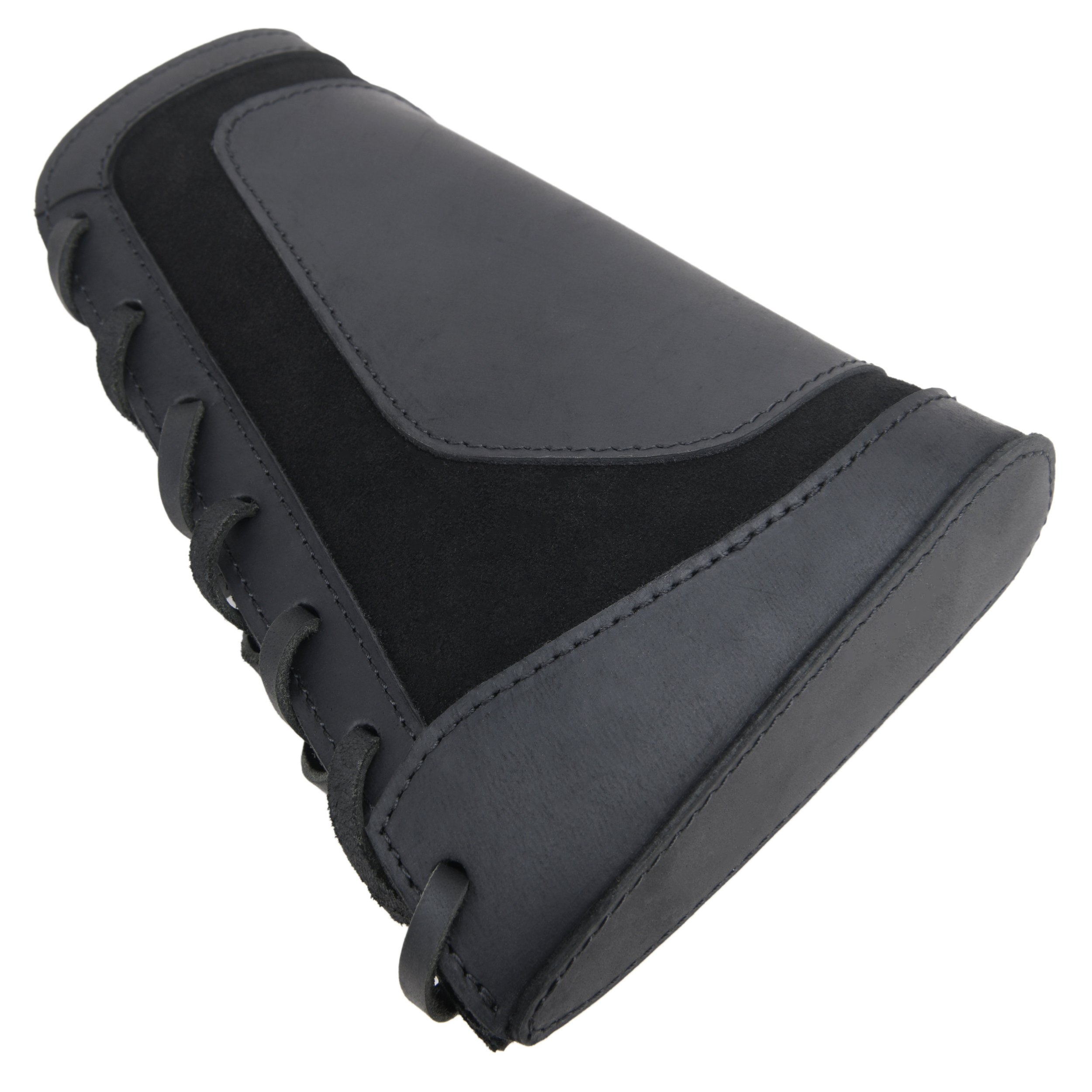 Gun Cheek Rest Pad, Leather Rifle Stock Extension with Shell Holder