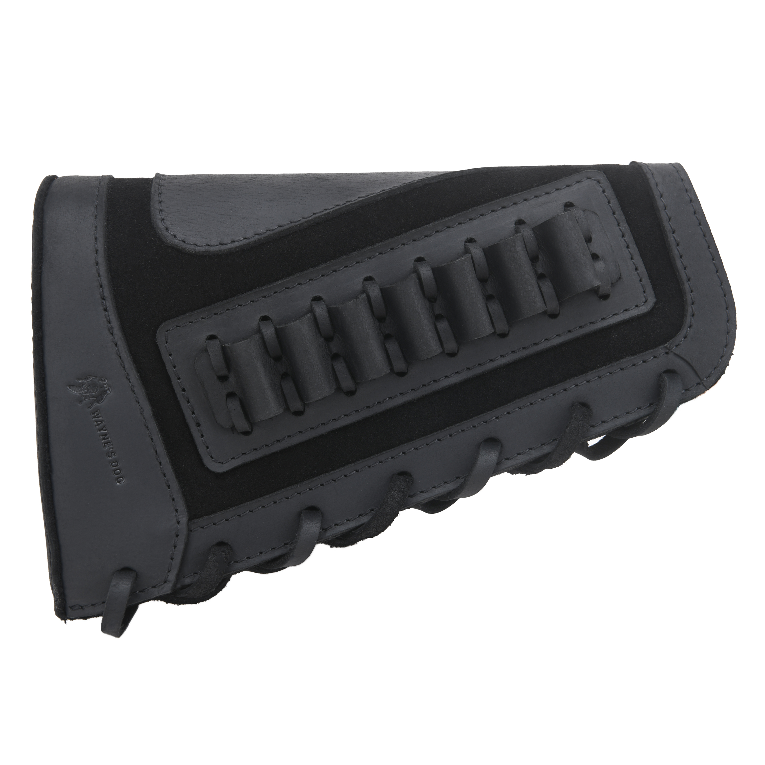 Gun Cheek Rest Pad, Leather Rifle Stock Extension with Shell Holder