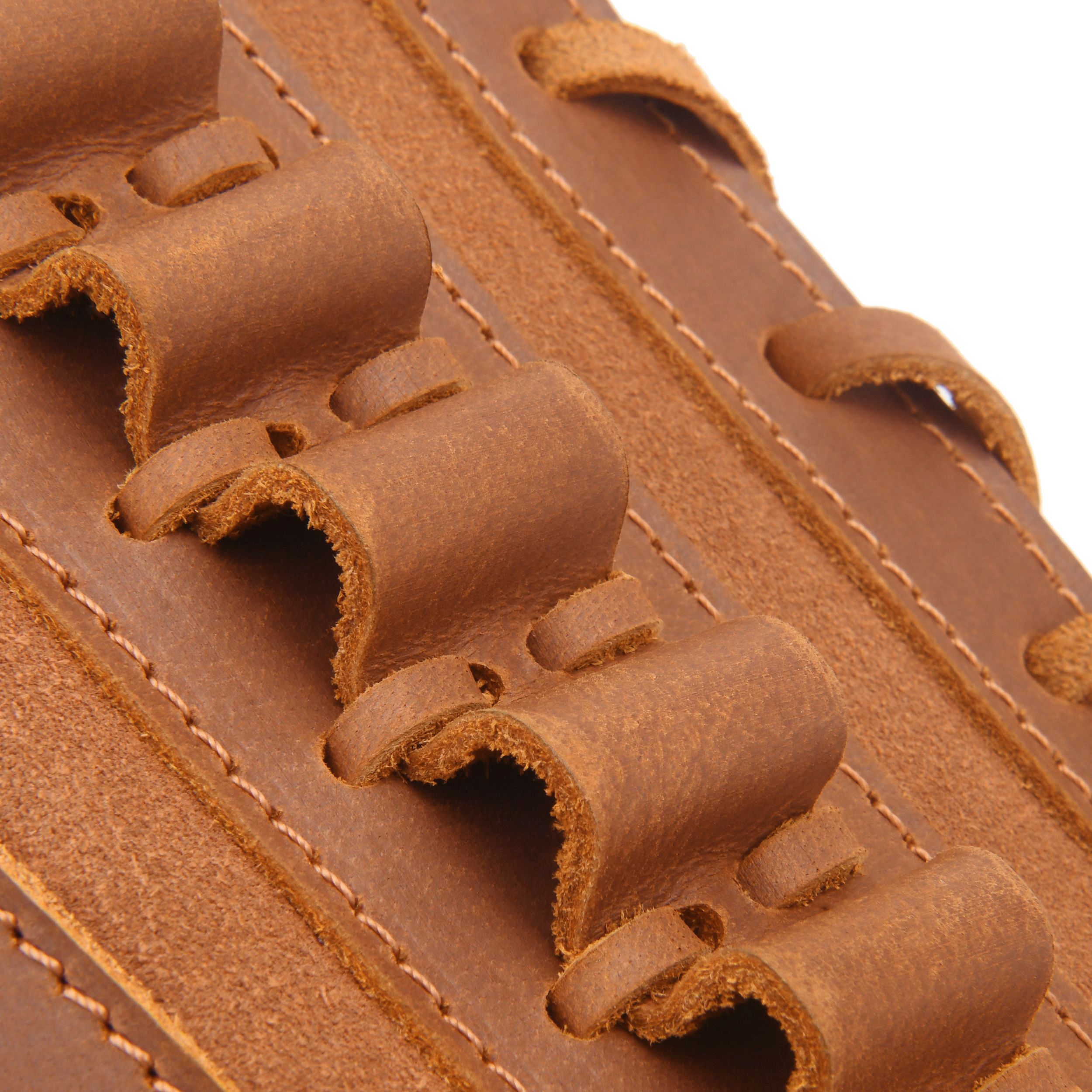 Gun Cheek Rest Pad, Leather Rifle Stock Extension with Shell Holder