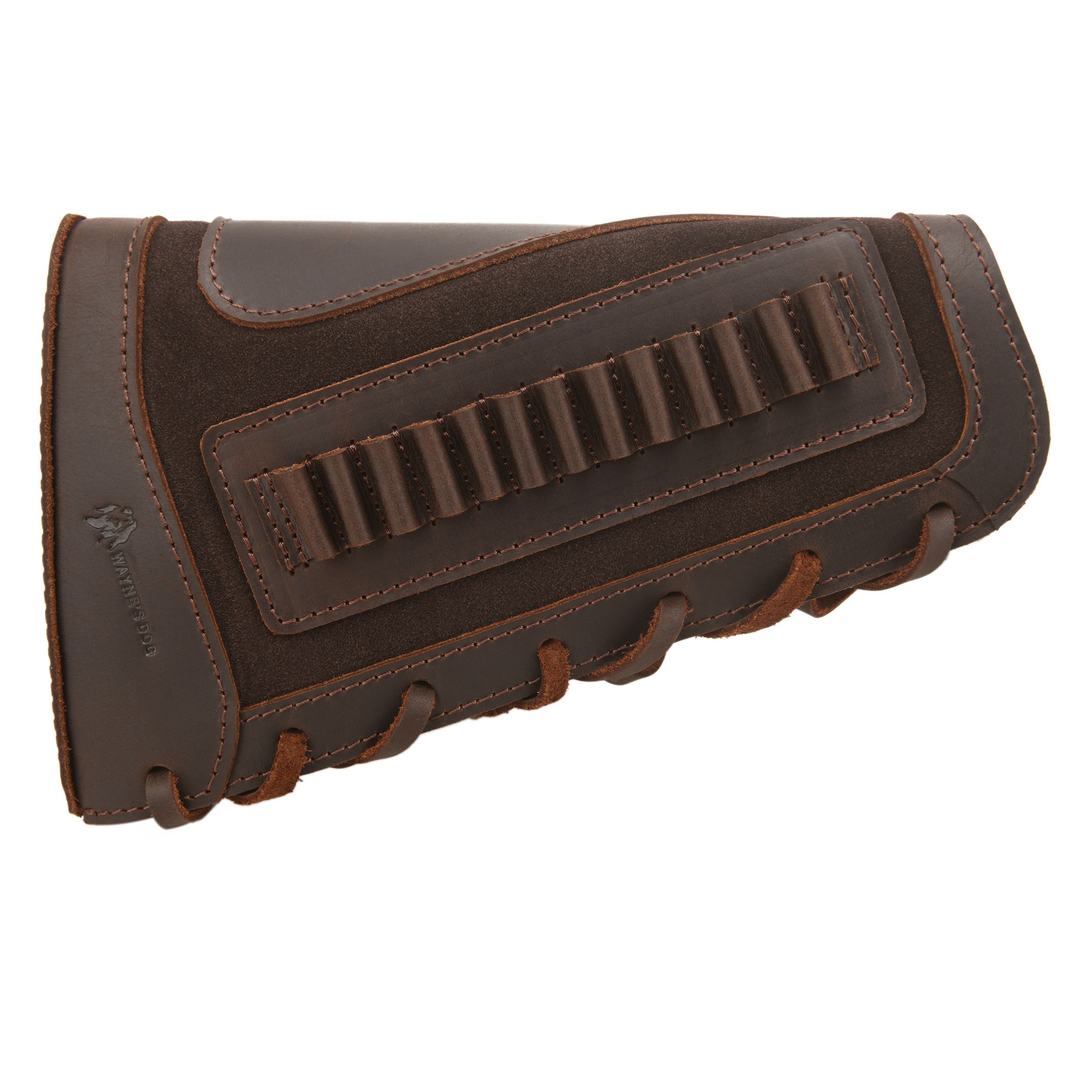 Gun Cheek Rest Pad, Leather Rifle Stock Extension with Shell Holder
