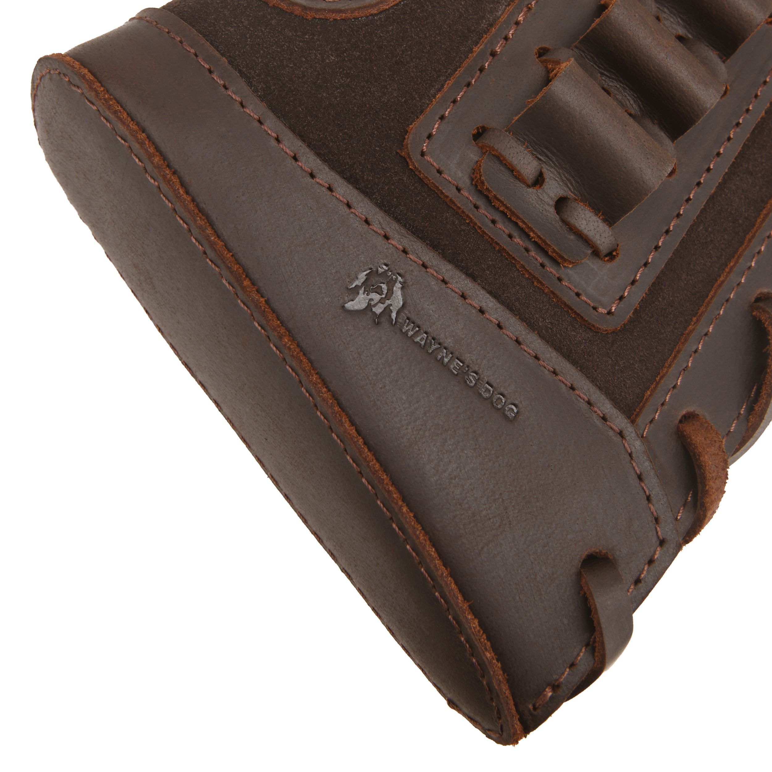 Gun Cheek Rest Pad, Leather Rifle Stock Extension with Shell Holder