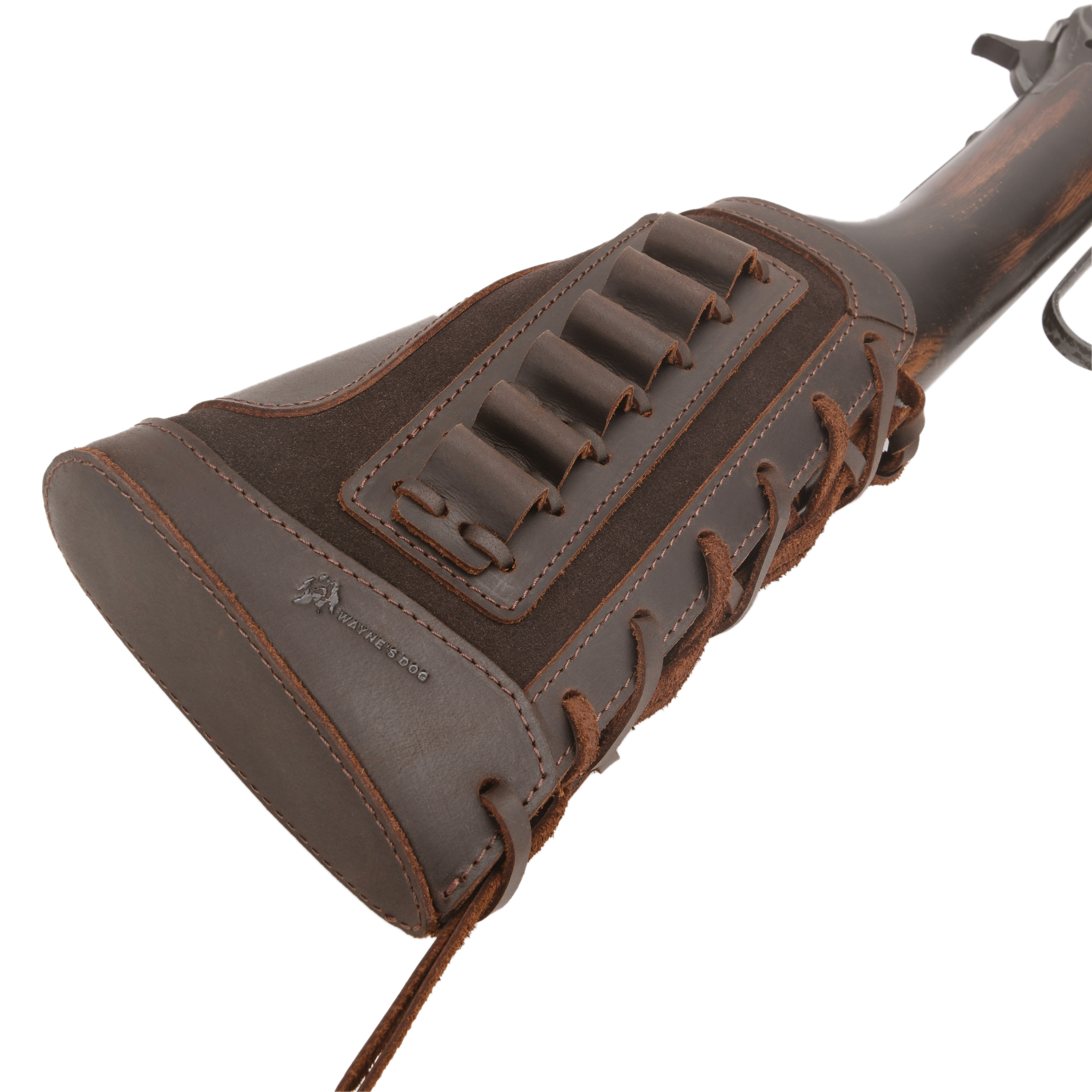 Gun Cheek Rest Pad, Leather Rifle Stock Extension with Shell Holder
