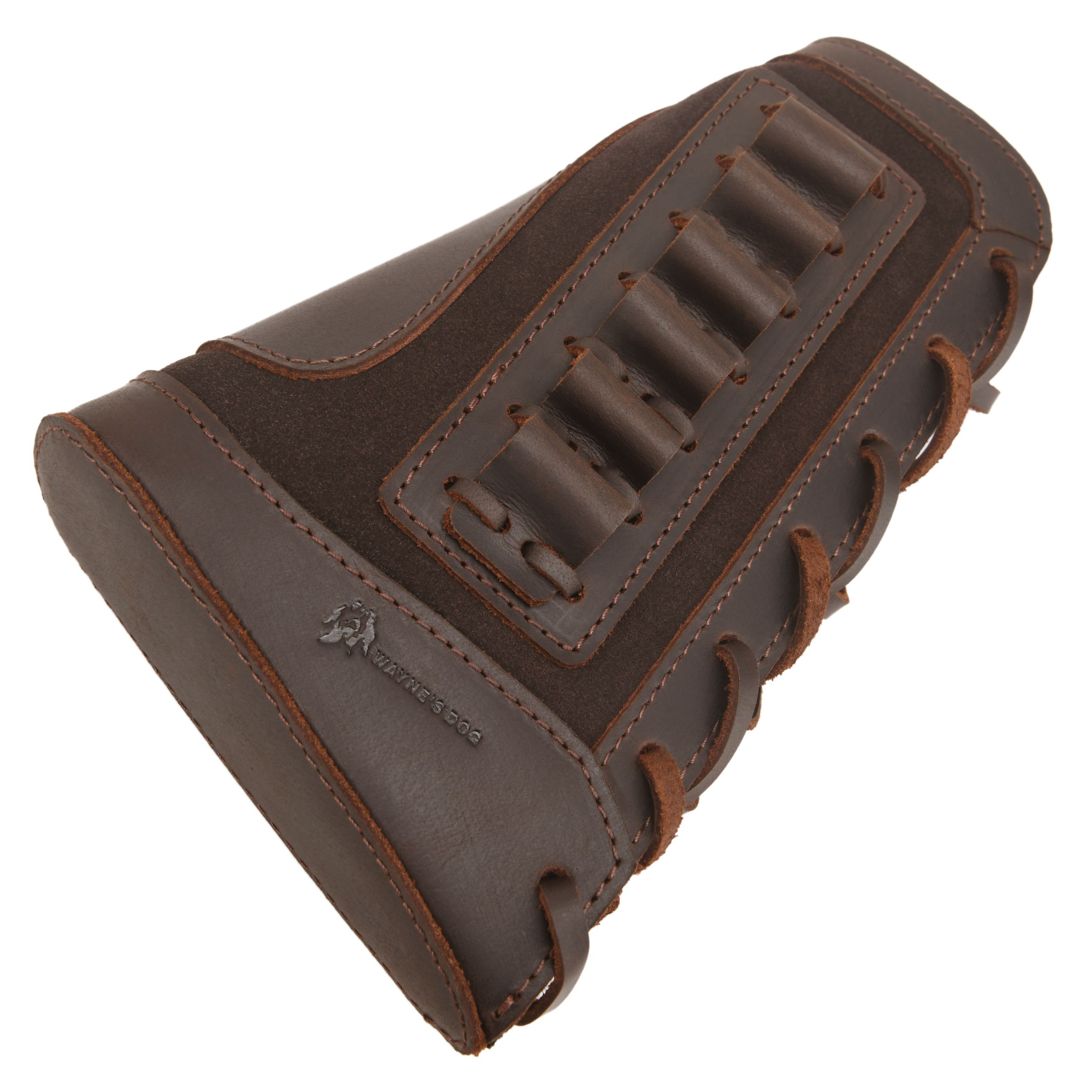 Gun Cheek Rest Pad, Leather Rifle Stock Extension with Shell Holder