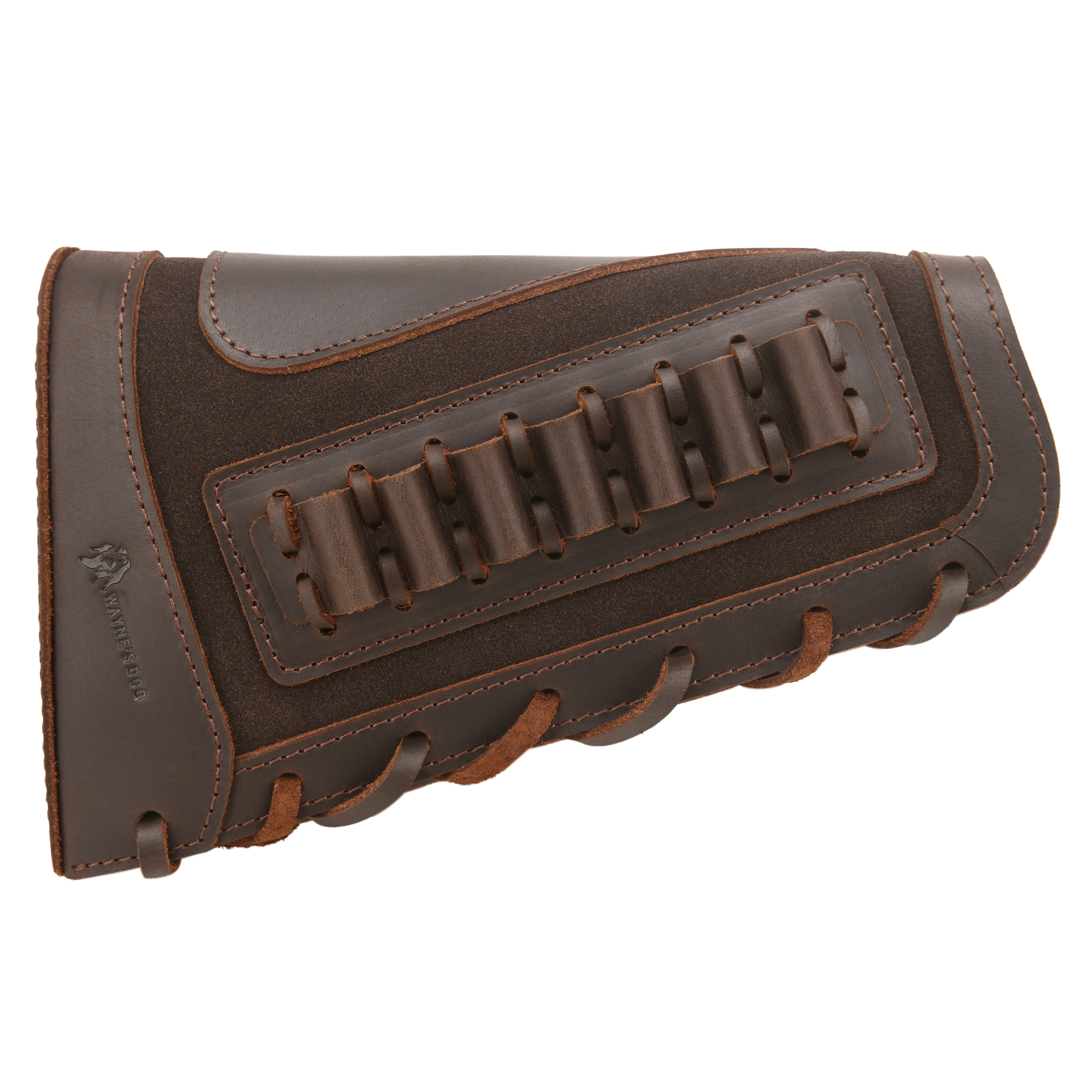 Gun Cheek Rest Pad, Leather Rifle Stock Extension with Shell Holder