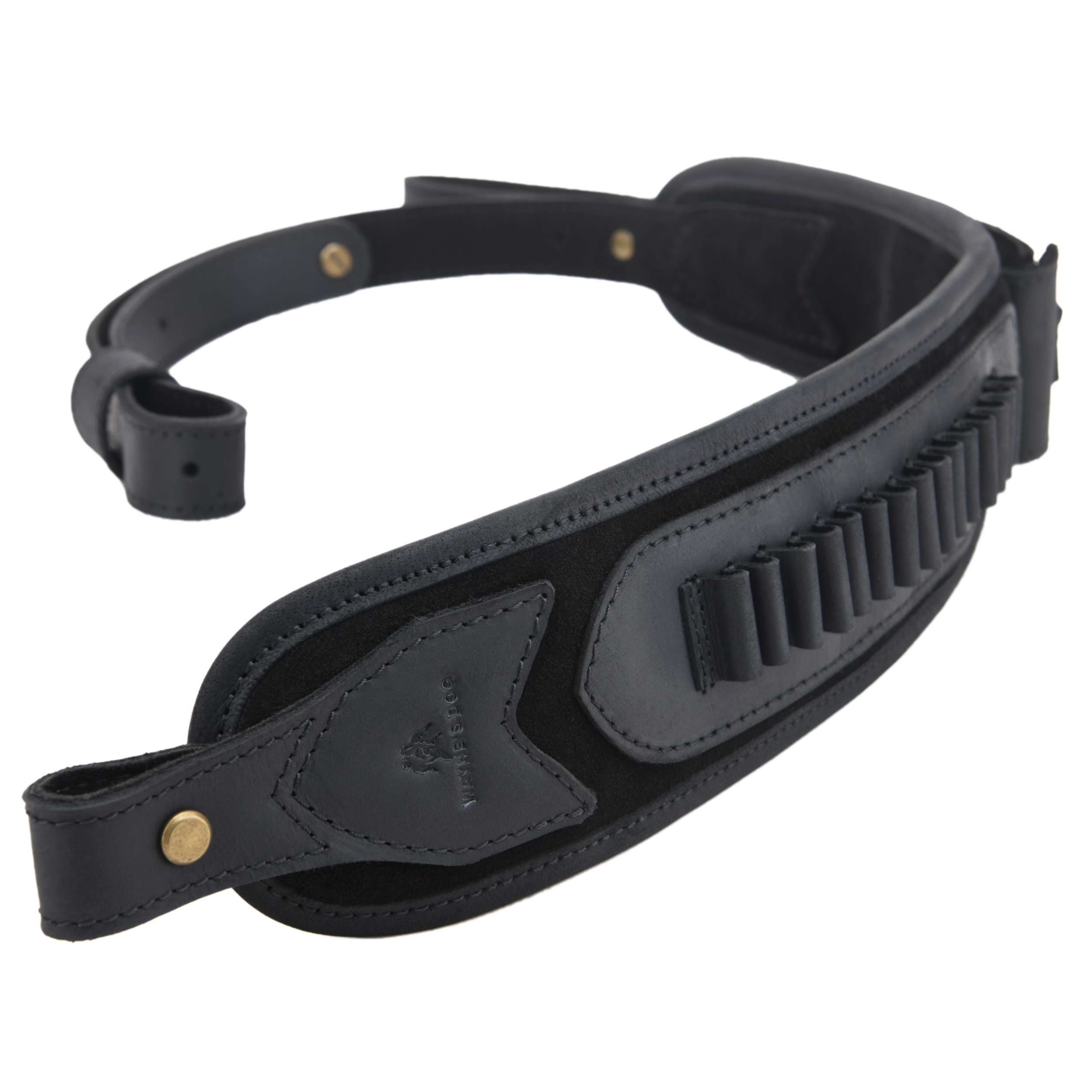 Leather Gun Sling Shell Holder Hunting Rifle Sling with Handle Strap