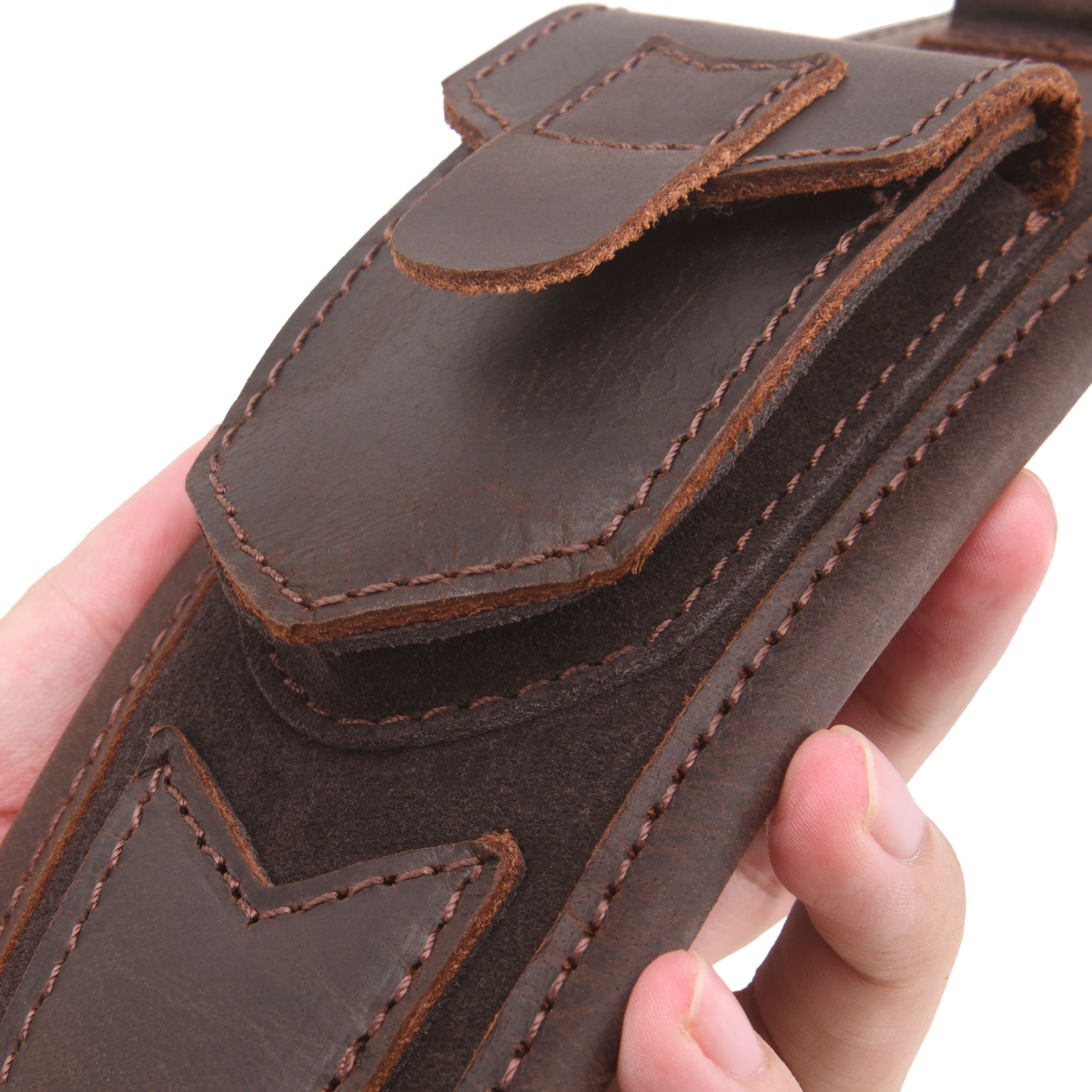 Leather Gun Sling Shell Holder Hunting Rifle Sling with Handle Strap