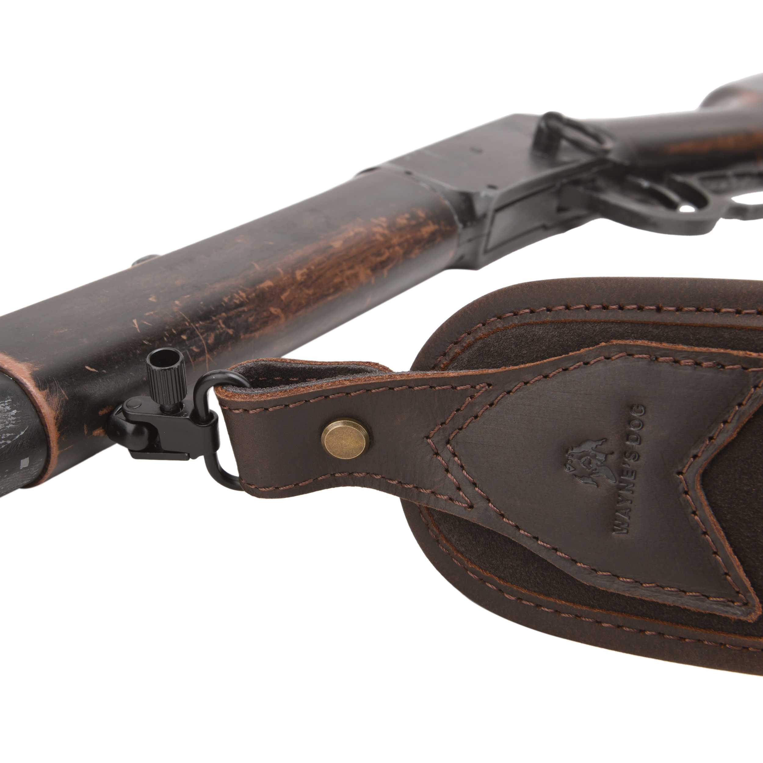 Leather Gun Sling Shell Holder Hunting Rifle Sling with Handle Strap