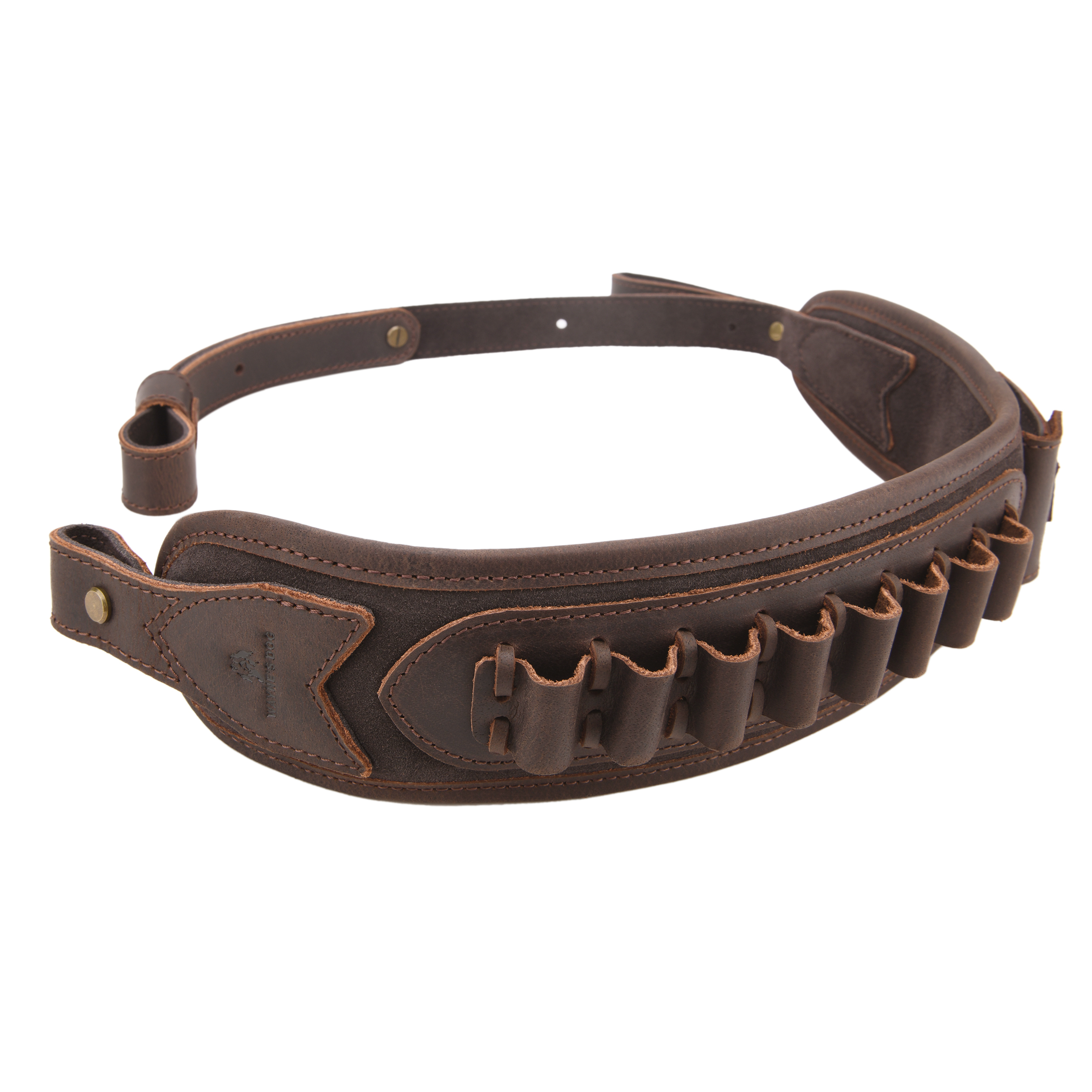 Leather Gun Sling Shell Holder Hunting Rifle Sling with Handle Strap