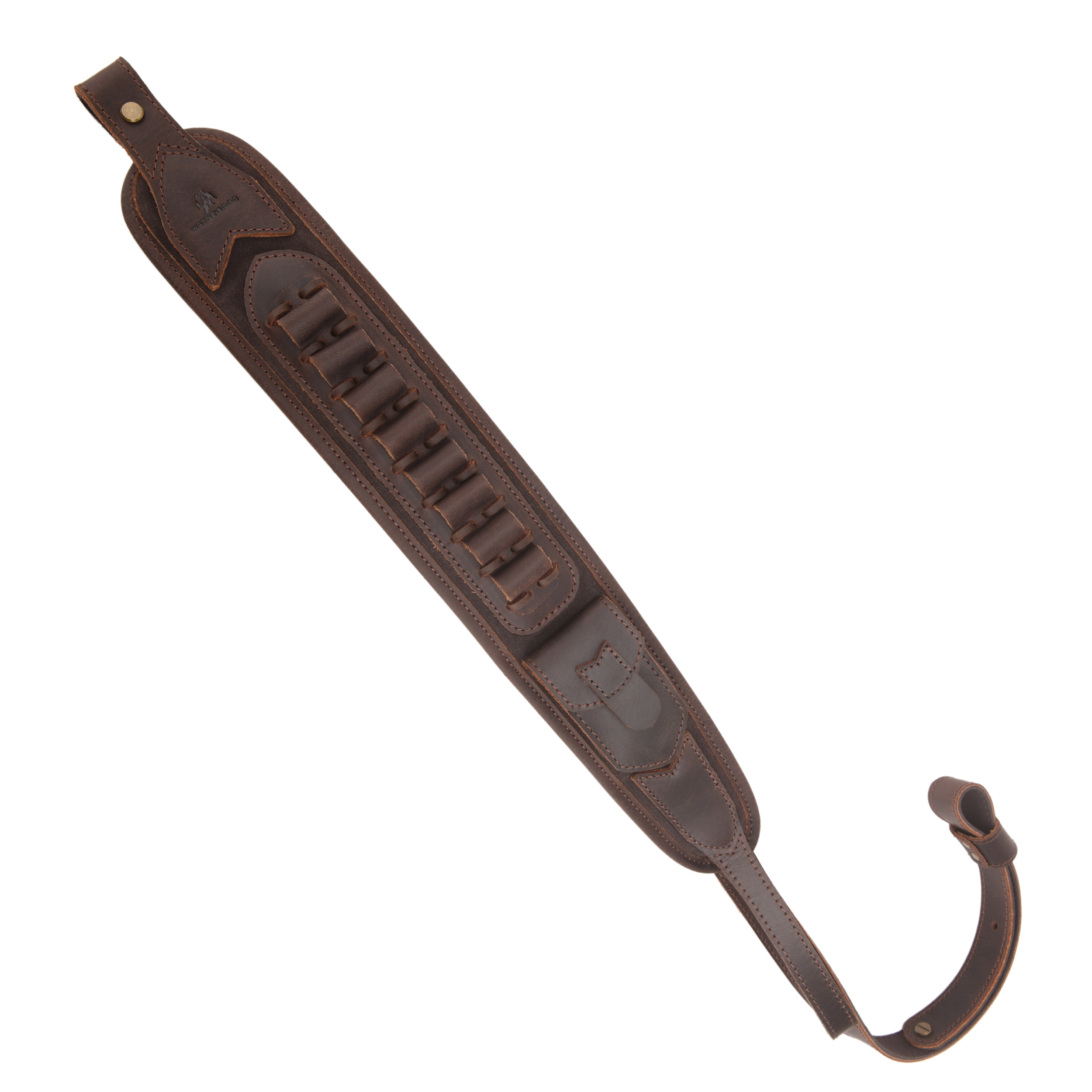 Leather Gun Sling Shell Holder Hunting Rifle Sling with Handle Strap