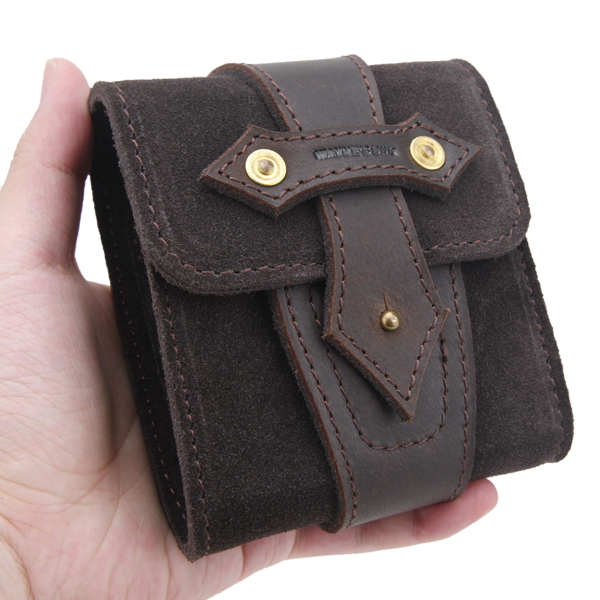 Leather Ammo Carrier Belt Pouch Bullet Holder Cartridge Carrier Waist