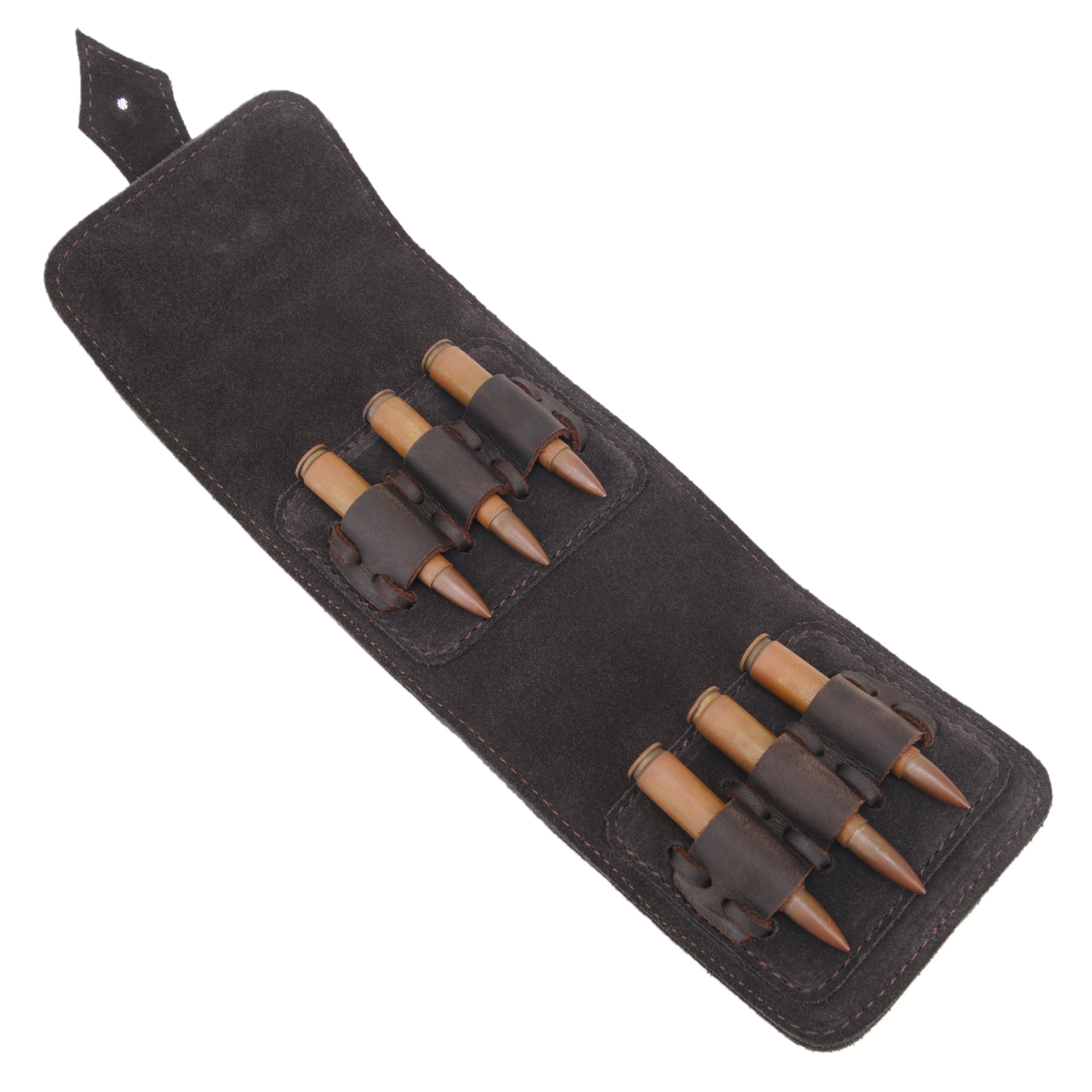 Leather Ammo Carrier Belt Pouch Bullet Holder Cartridge Carrier Waist