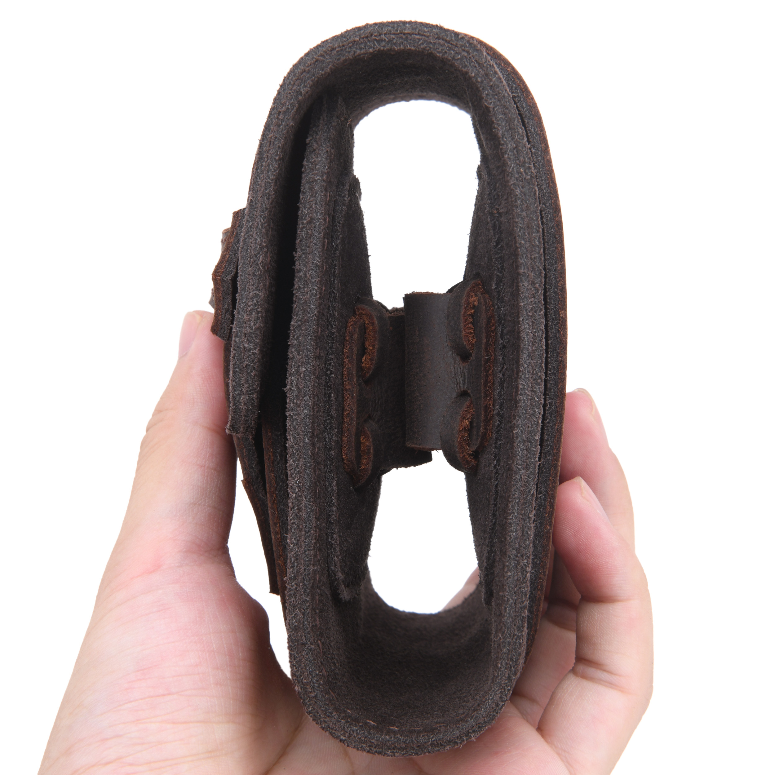 Leather Ammo Carrier Belt Pouch Bullet Holder Cartridge Carrier Waist