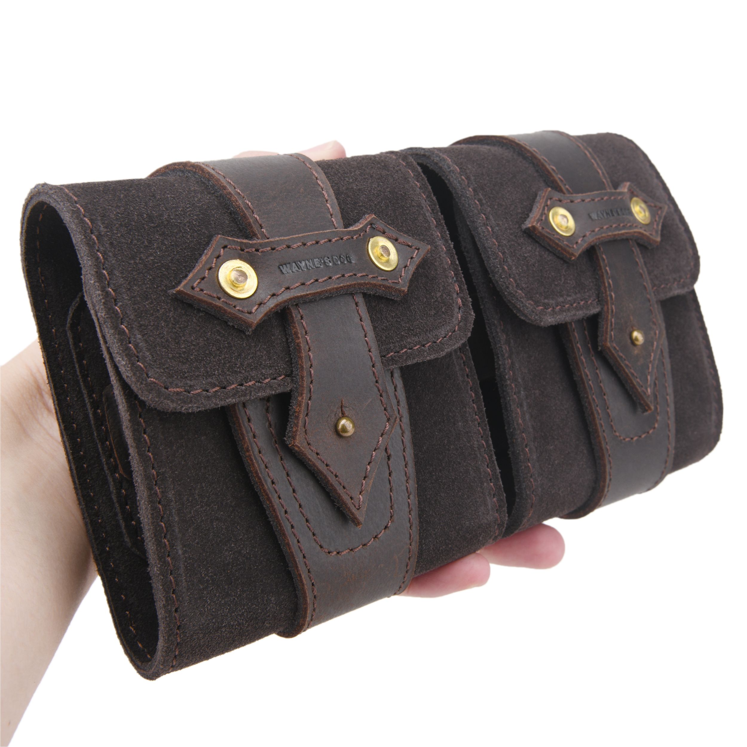 Leather Ammo Carrier Belt Pouch Bullet Holder Cartridge Carrier Waist