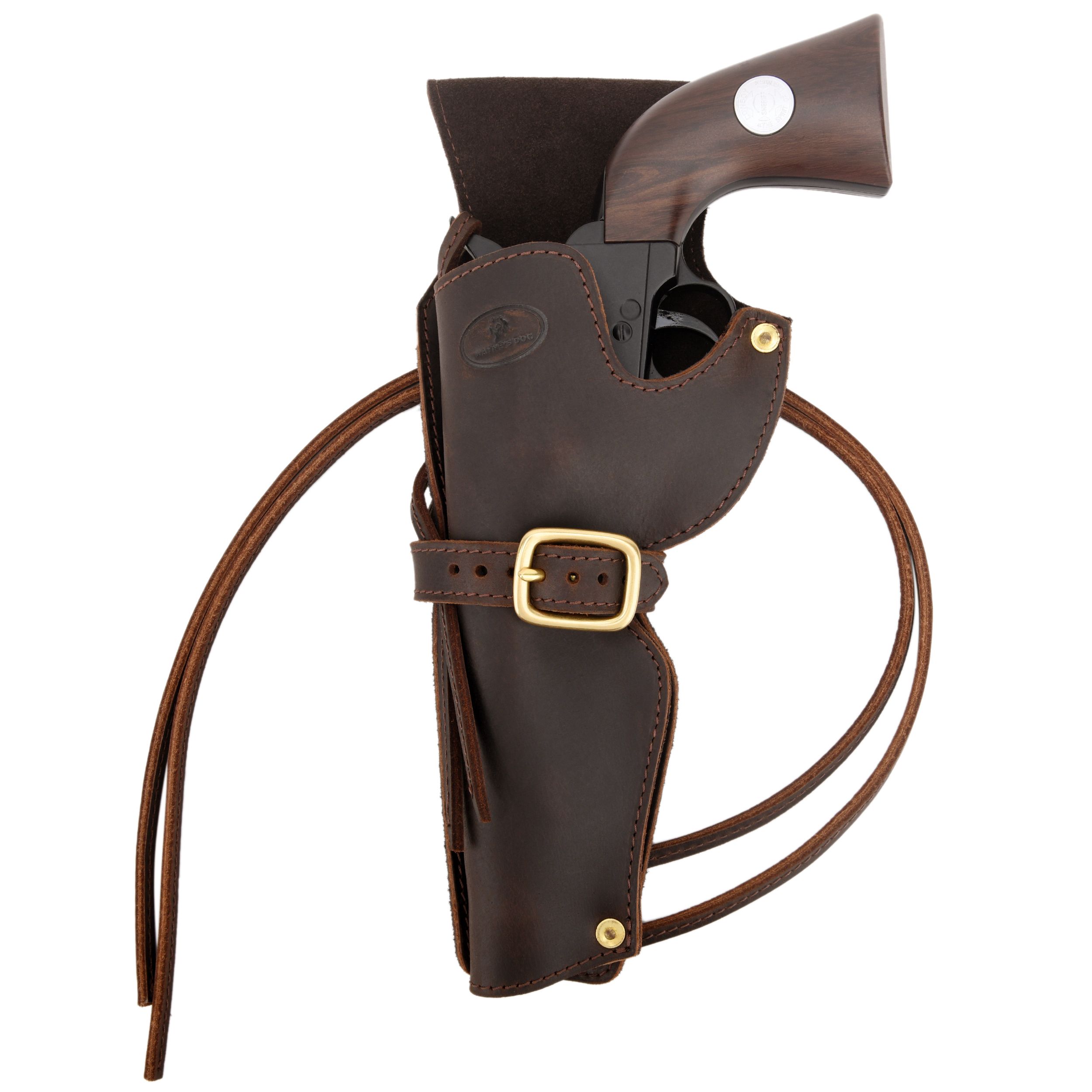 Leather Revolver Holster, Ambidextrous Western Cowboy Holsters