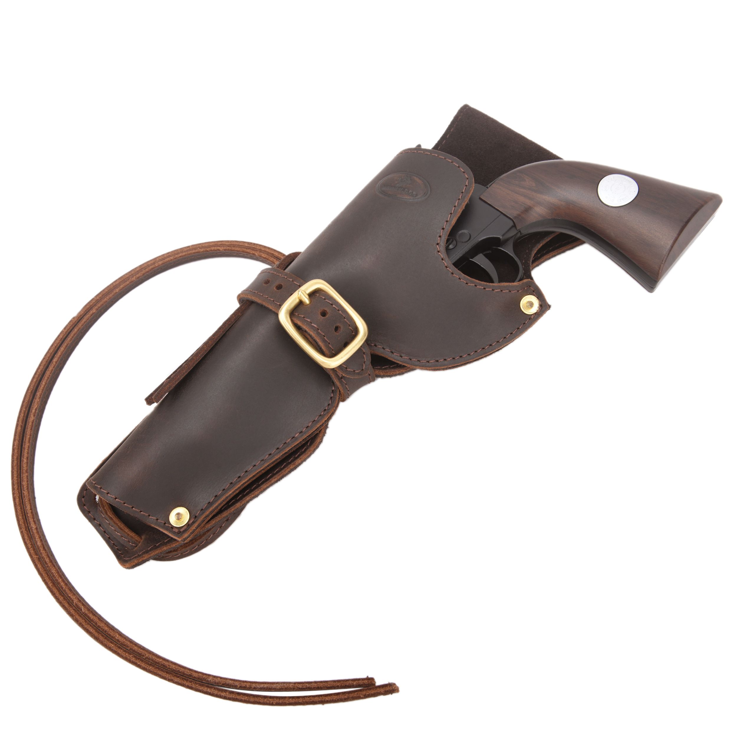Leather Revolver Holster, Ambidextrous Western Cowboy Holsters