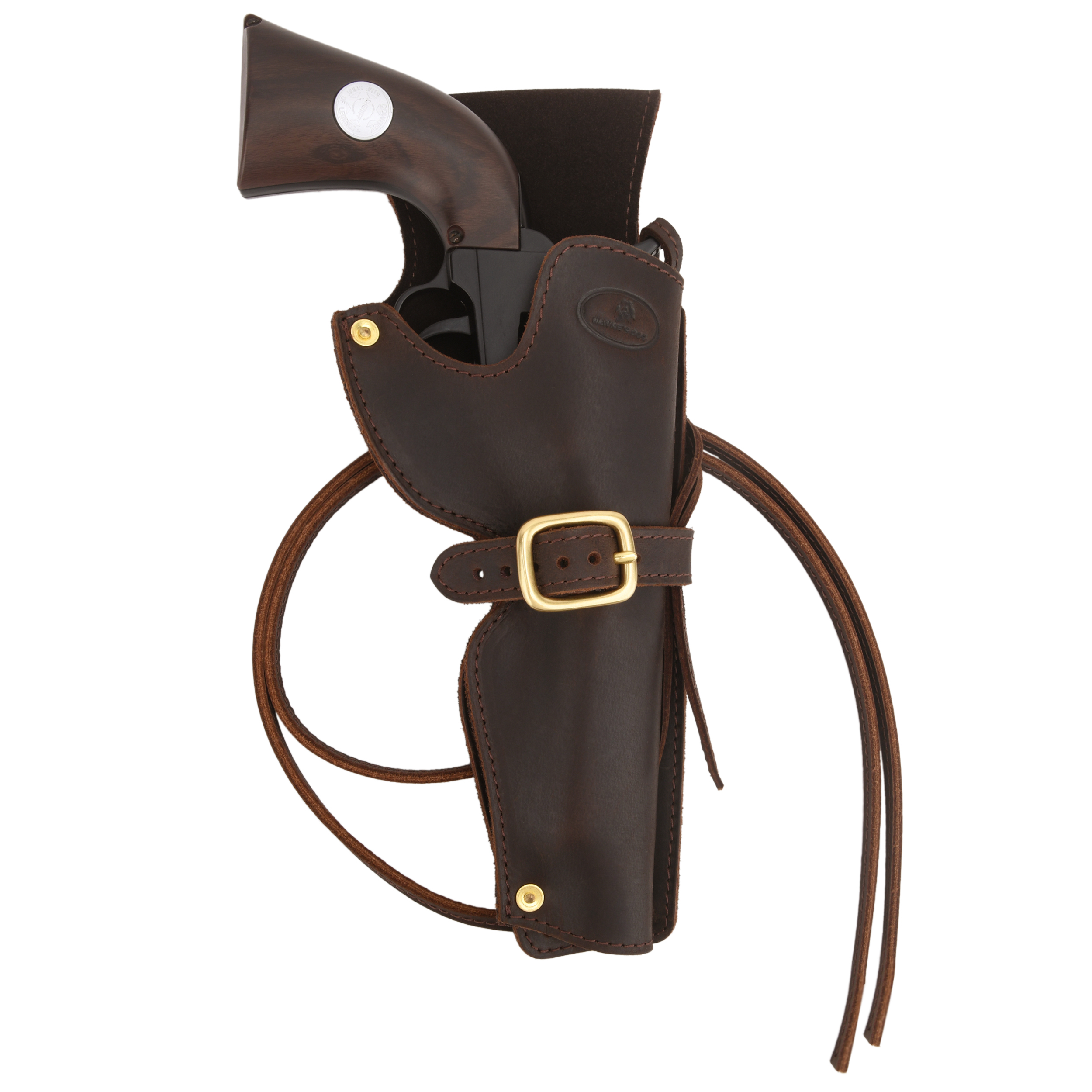 Leather Revolver Holster, Ambidextrous Western Cowboy Holsters