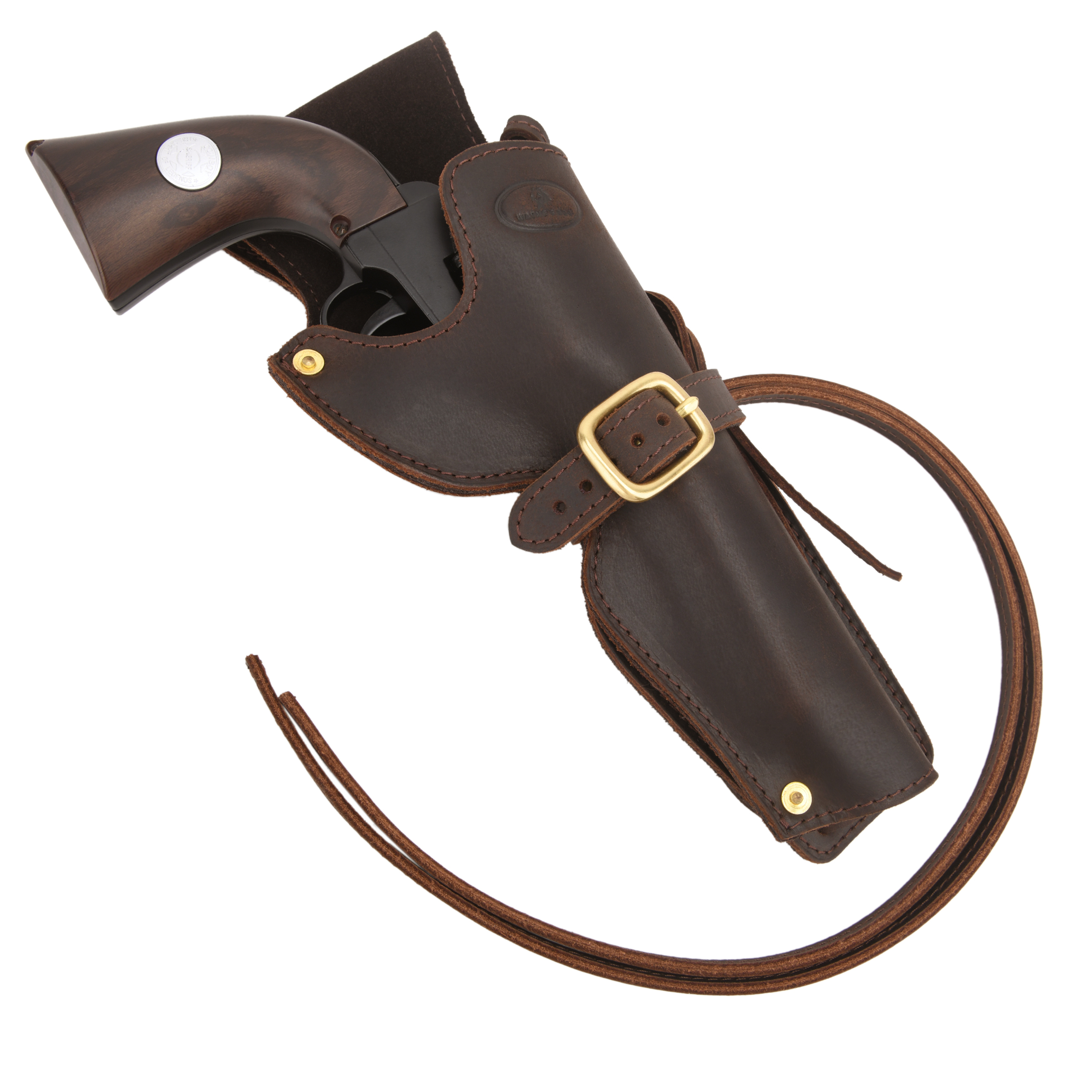 Leather Revolver Holster, Ambidextrous Western Cowboy Holsters