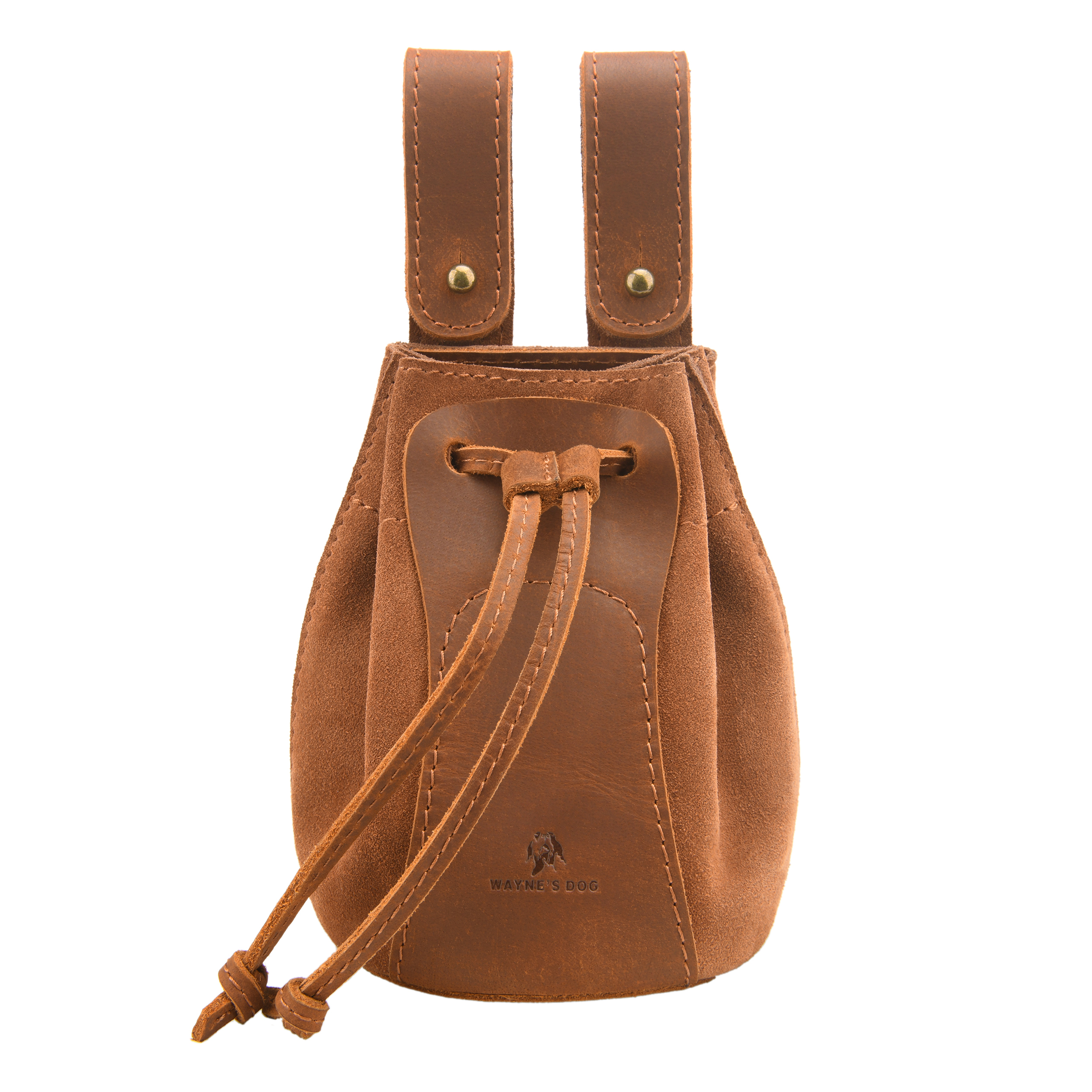 Leather Suede Drawstring Ammo Pouch Rifle Ammo Magazine Belt Bag