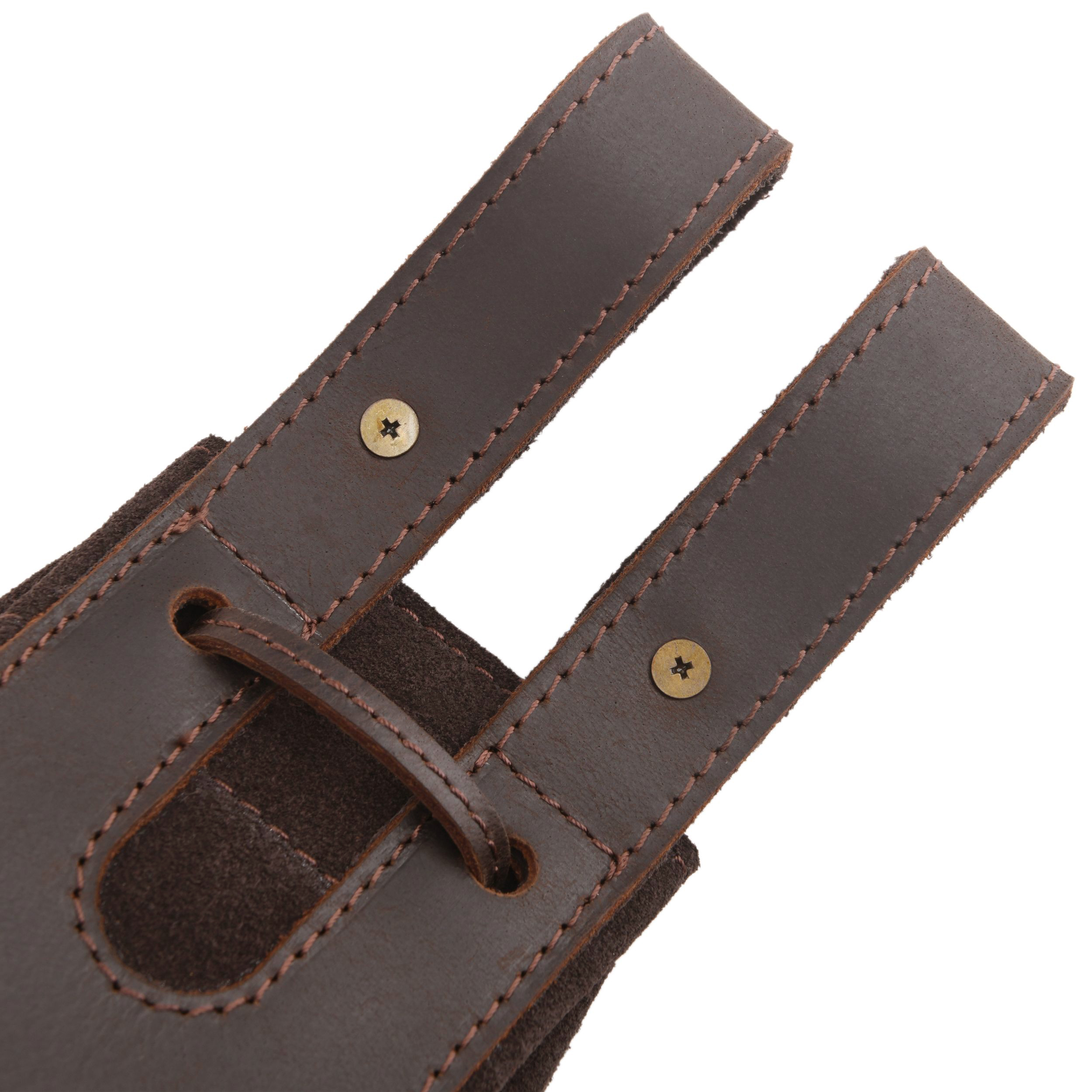 Leather Suede Drawstring Ammo Pouch Rifle Ammo Magazine Belt Bag