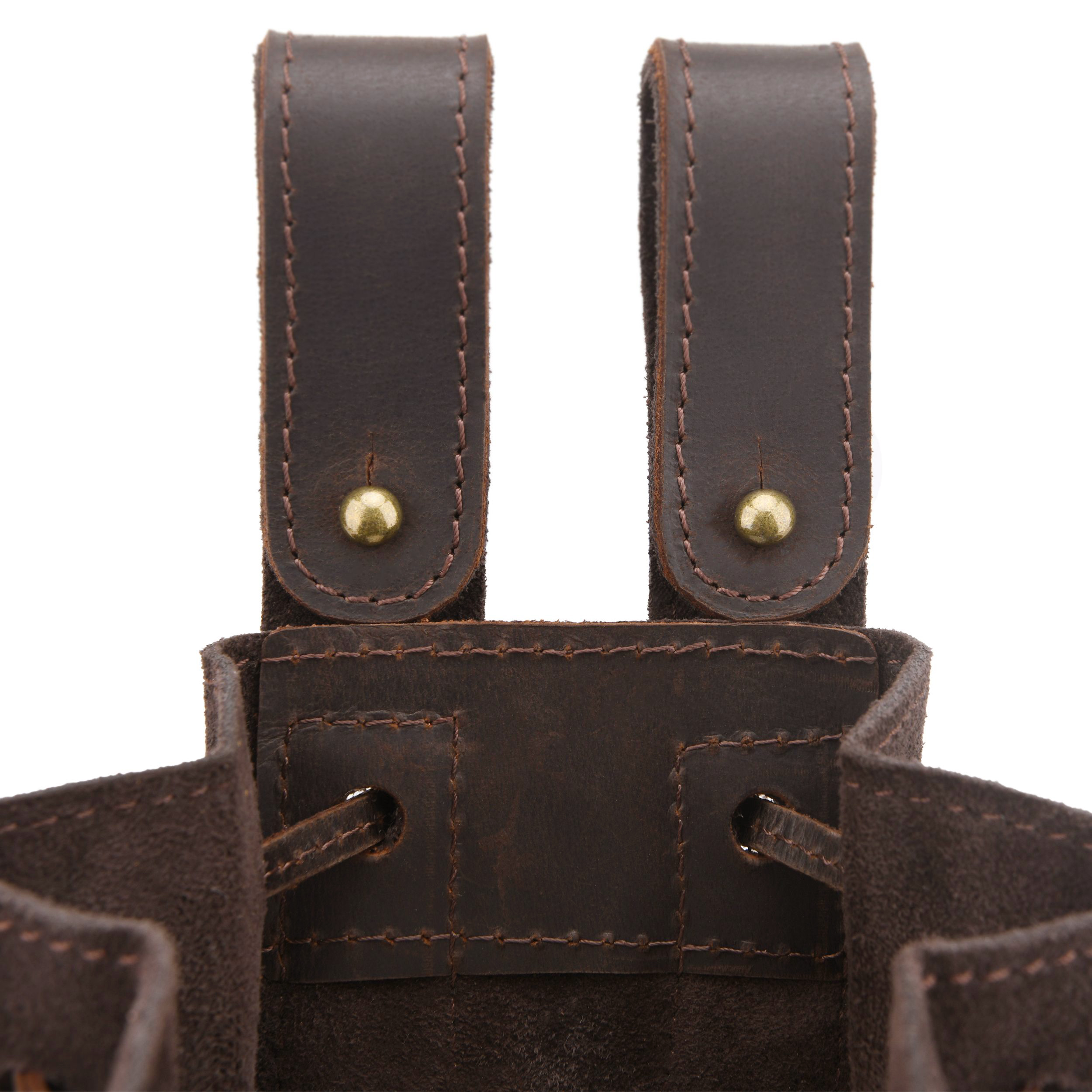 Leather Suede Drawstring Ammo Pouch Rifle Ammo Magazine Belt Bag