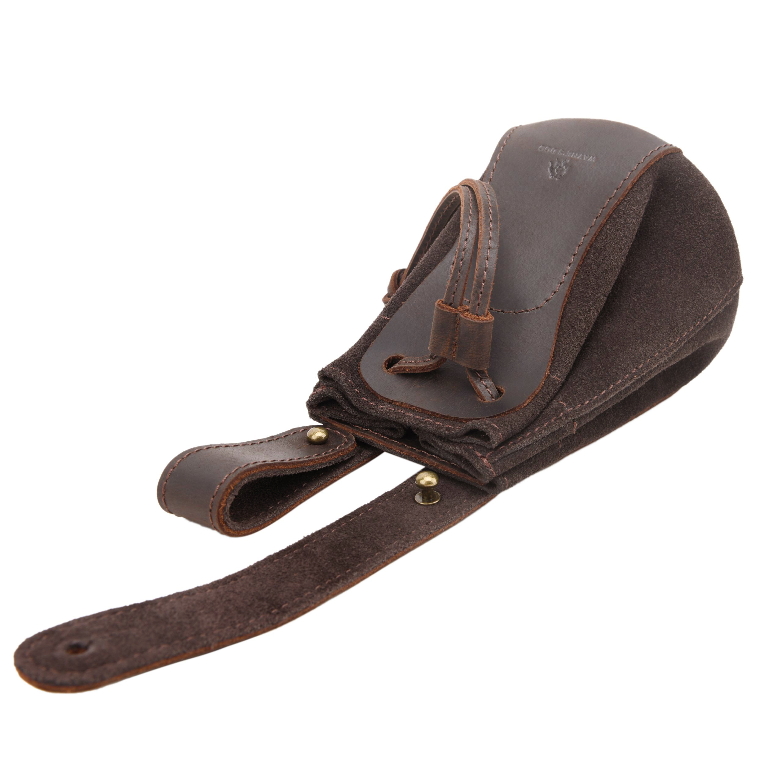 Leather Suede Drawstring Ammo Pouch Rifle Ammo Magazine Belt Bag