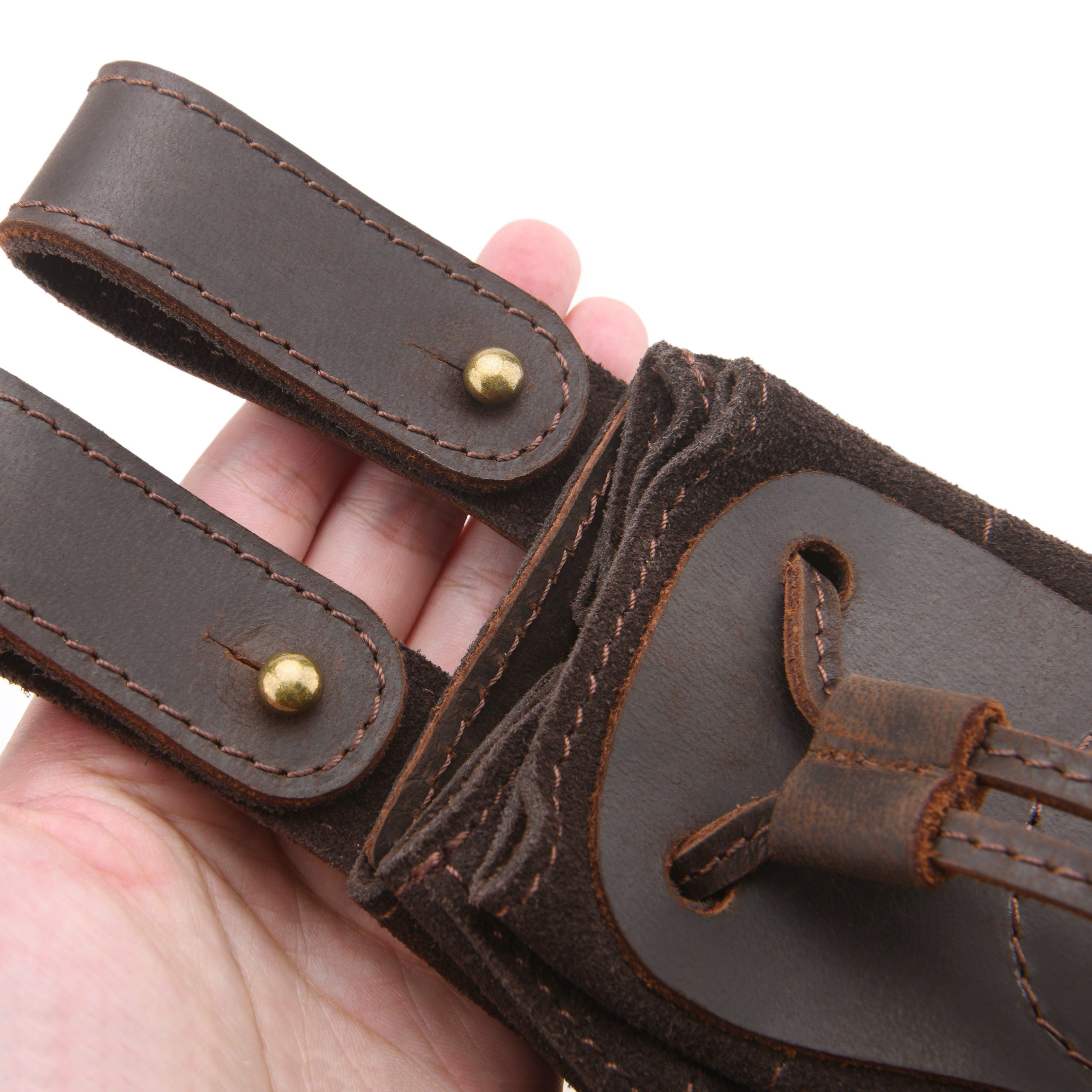 Leather Suede Drawstring Ammo Pouch Rifle Ammo Magazine Belt Bag